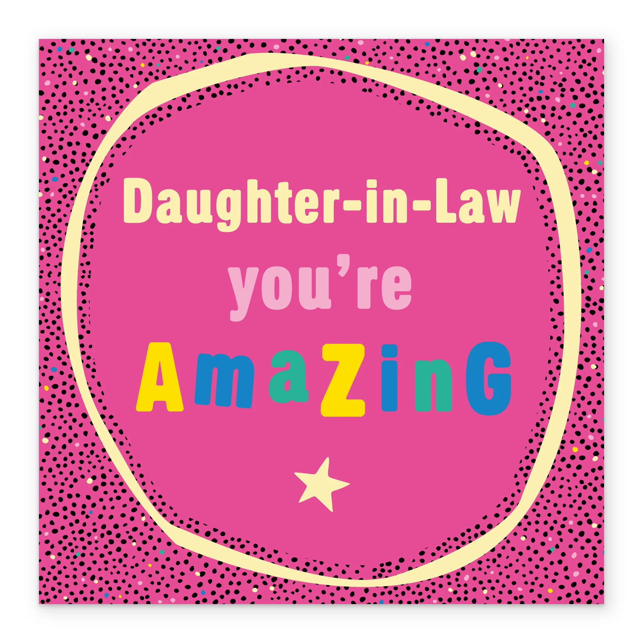 Personalised & Editable Pink Daughter in Law Greeting Card - Image 2