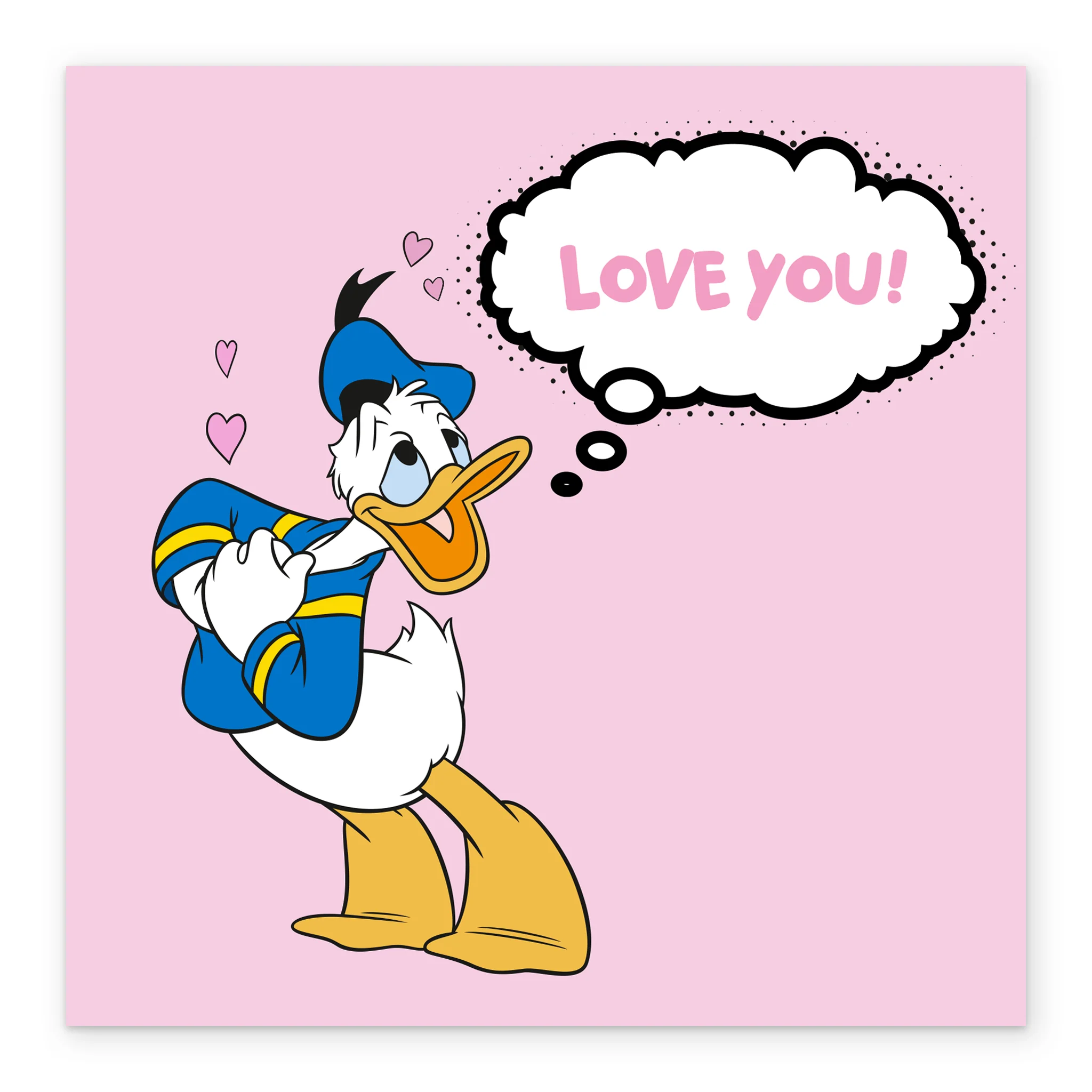 Personalised & Editable Pink Donald Duck Anniversary Card - Image 2