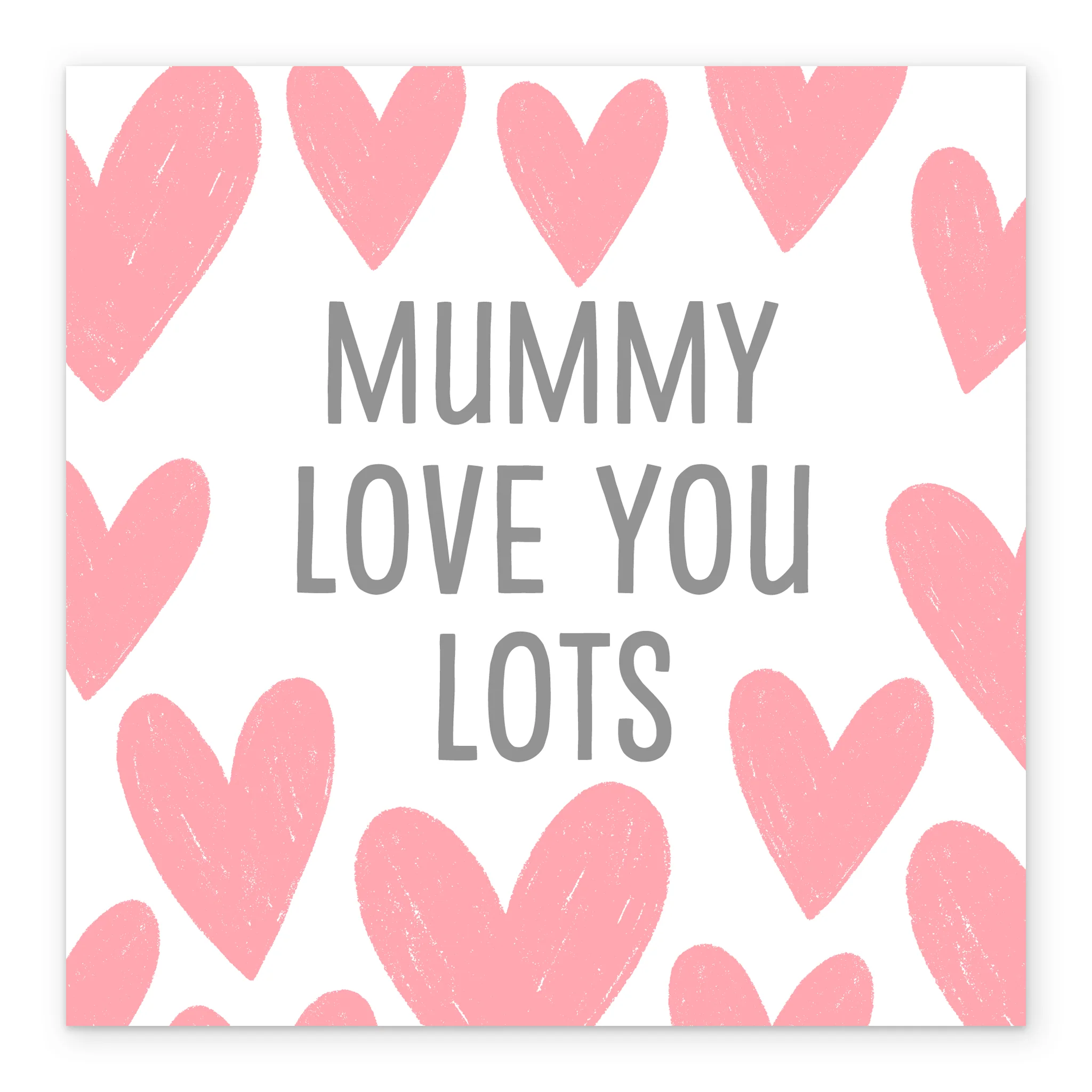 Personalised & Editable Pink Hearts Birthday Card for Mummy - Image 2