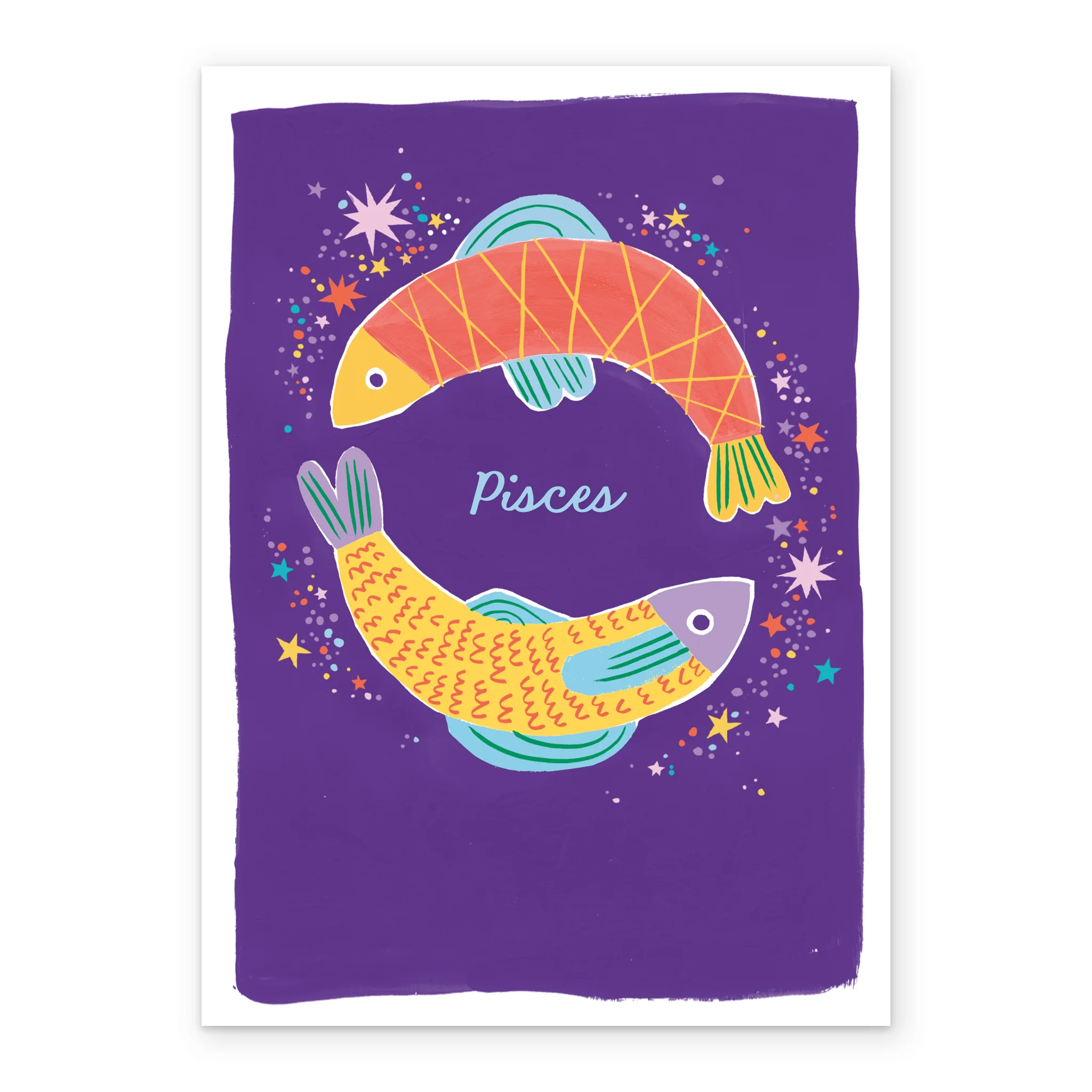Personalised & Editable Pisces Fish Birthday Card - Image 2
