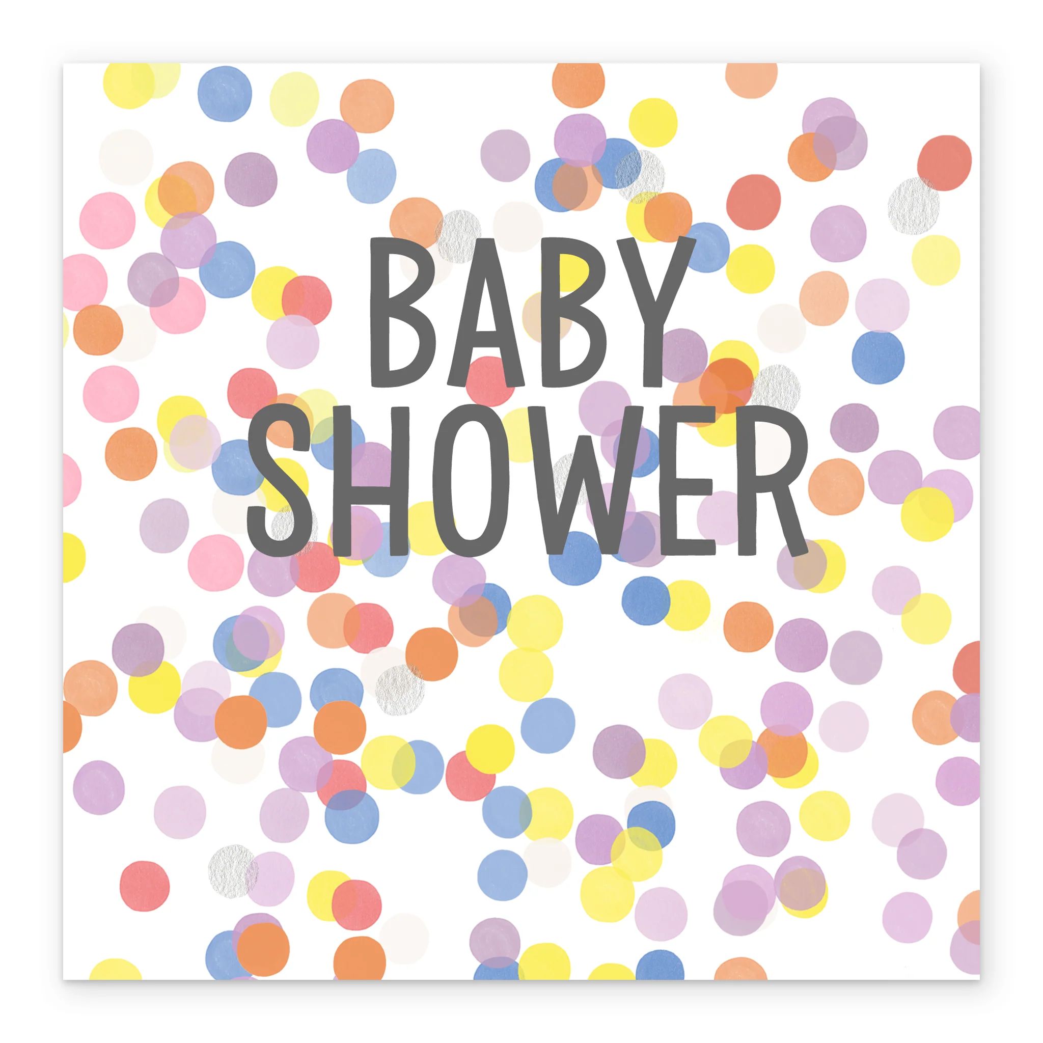 Personalised & Editable Polka Dot Baby Shower Card - Image 2