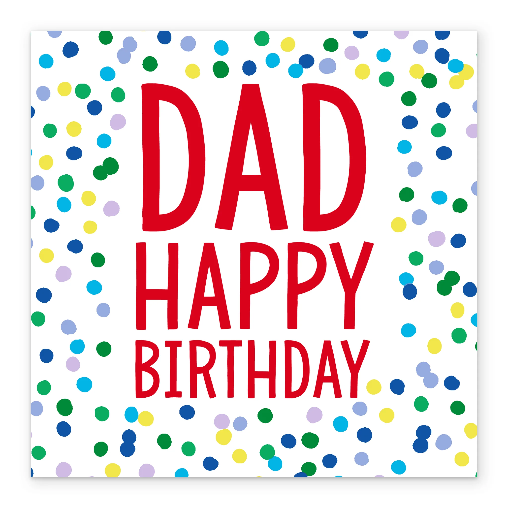 Personalised & Editable Polka Dots Birthday Card for Dad - Image 2