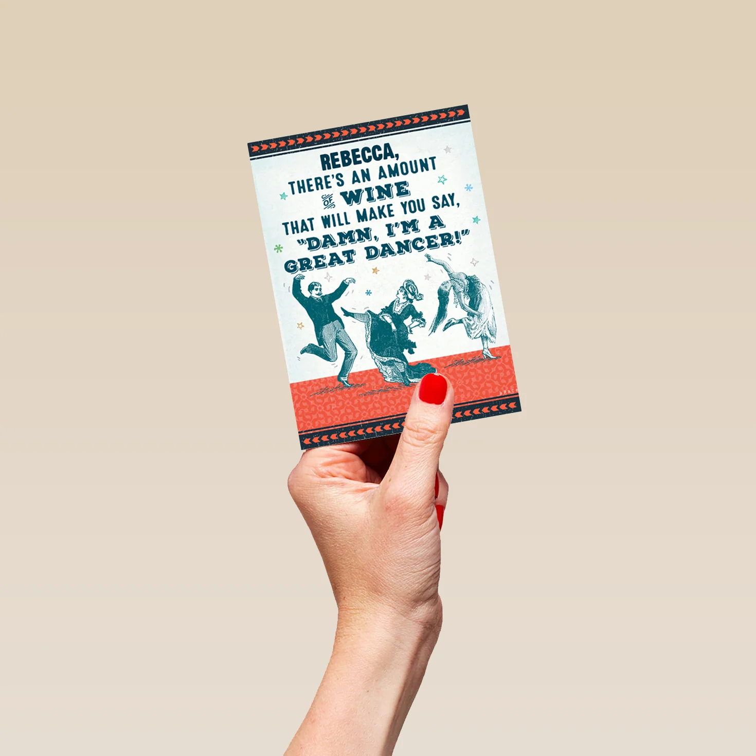 Personalised Editable Retro Great Dancer Funny Birthday Card - Image 4