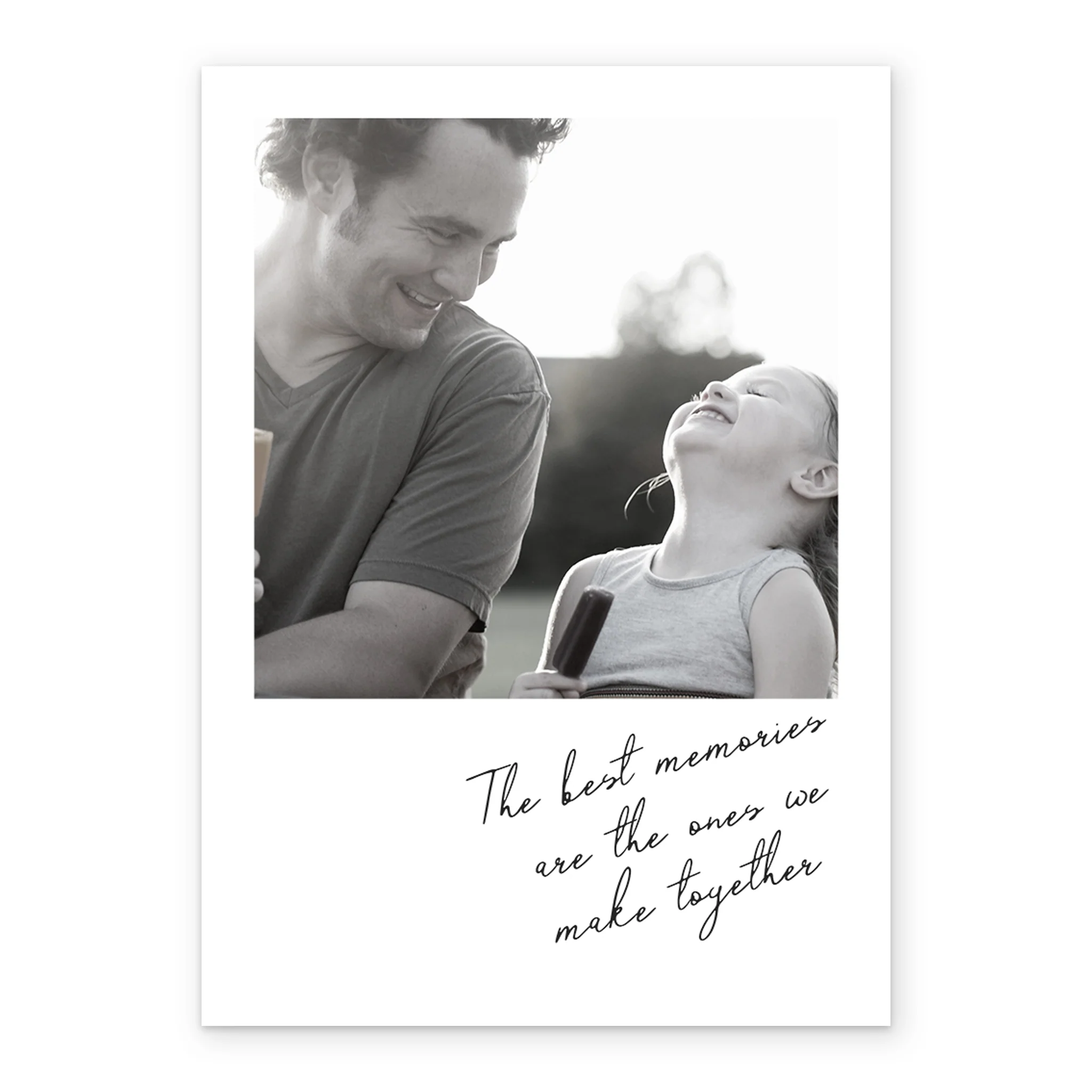 Personalised Editable Shaped Photo Frame Father's Day Card - Image 2