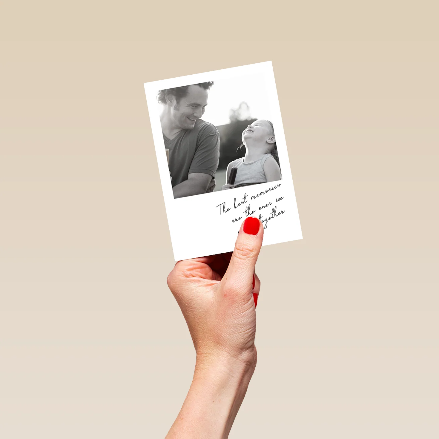 Personalised Editable Shaped Photo Frame Father's Day Card - Image 4