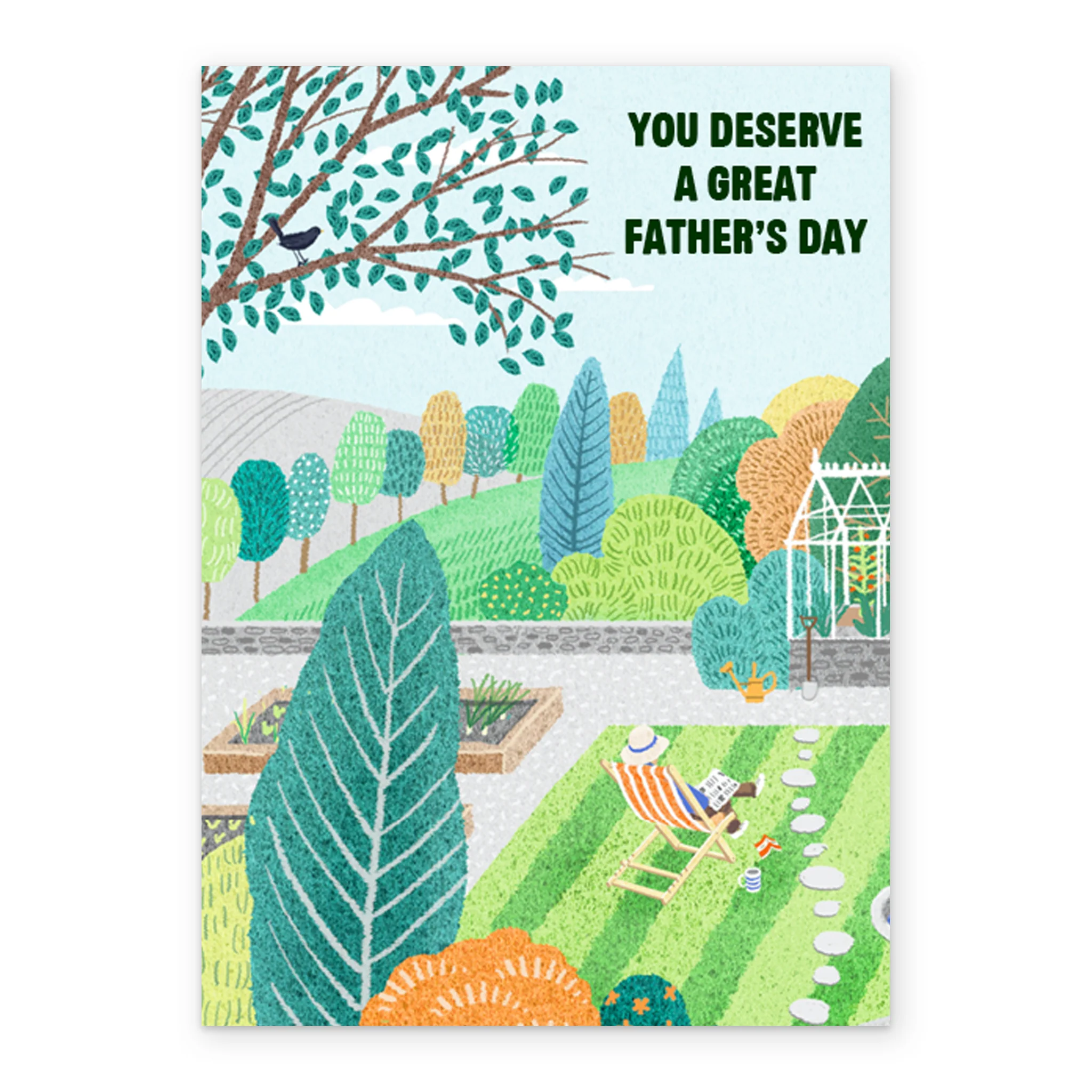 Personalised Editable Spring Scene Father's Day Card - Image 2