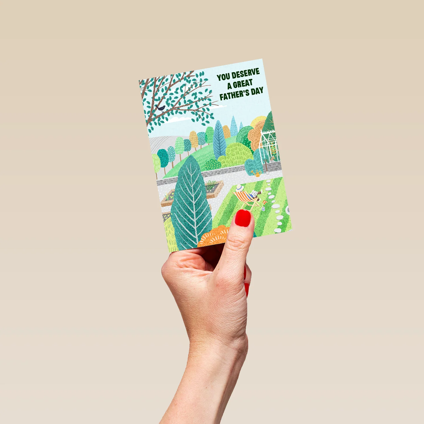 Personalised Editable Spring Scene Father's Day Card - Image 4