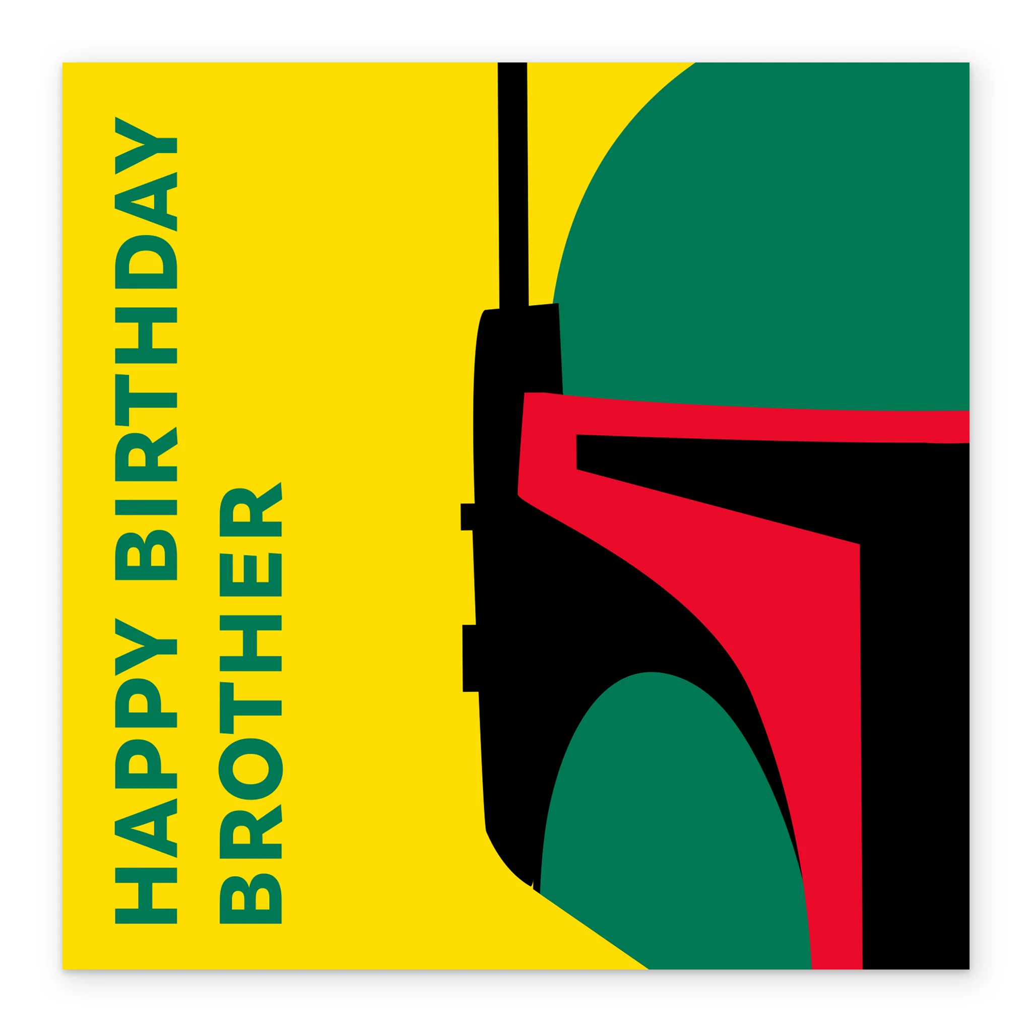 Personalised & Editable Star Wars™ Boba Fett Brother Birthday Card - Image 2