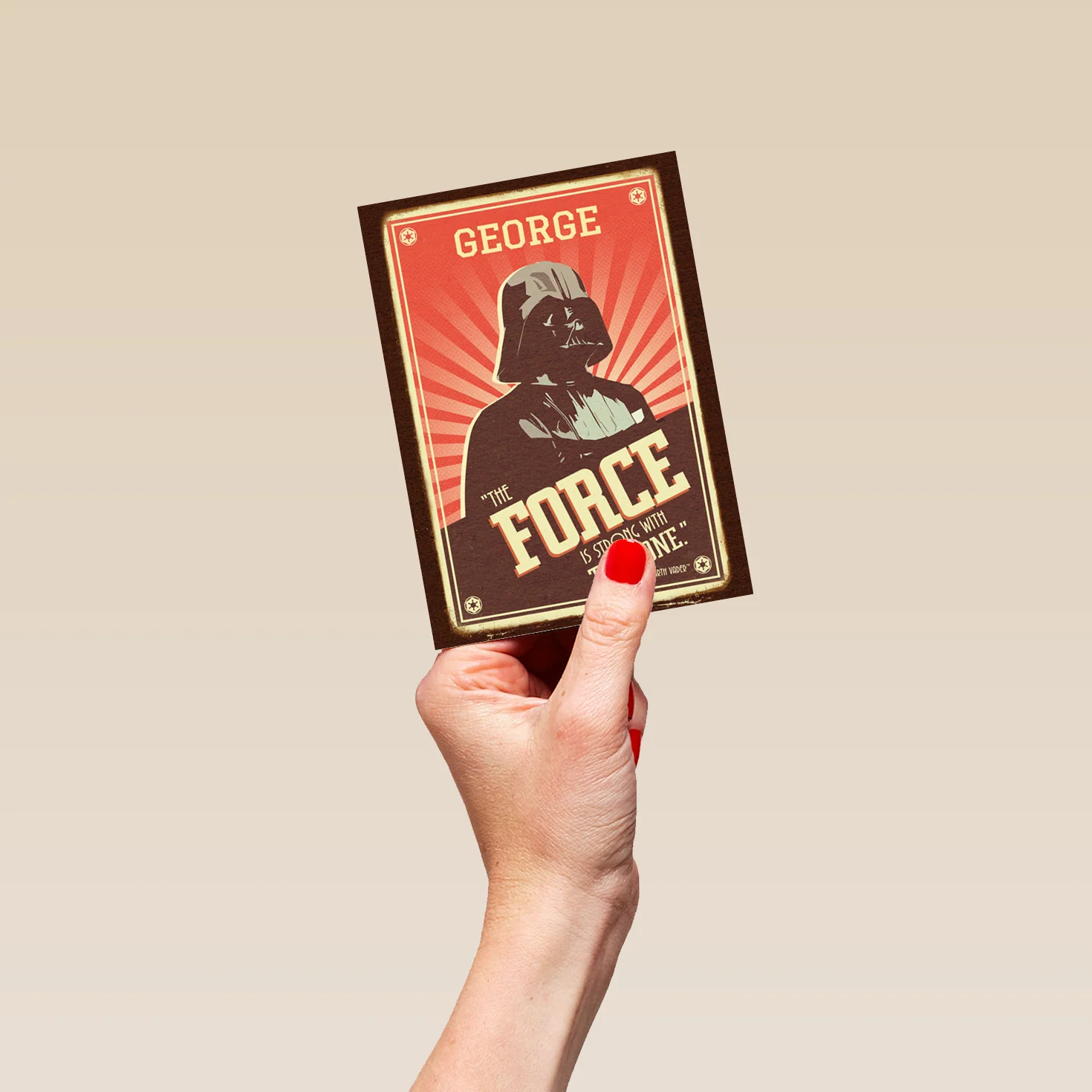 Personalised & Editable Star Wars™ Darth Vader Birthday Card - Image 4