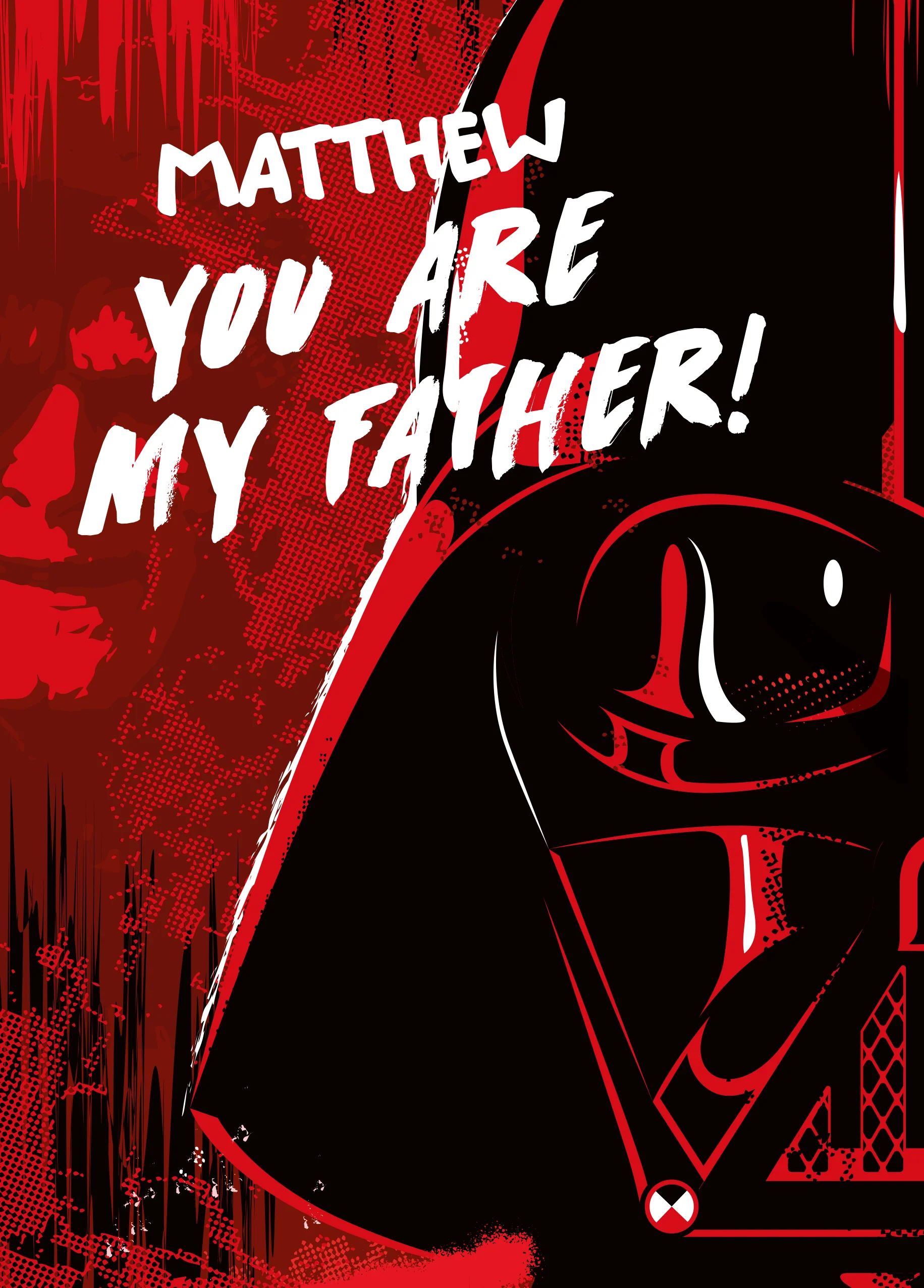Personalised Editable Star Wars™ Darth Vader 'You Are My Father!' Father's Day Card