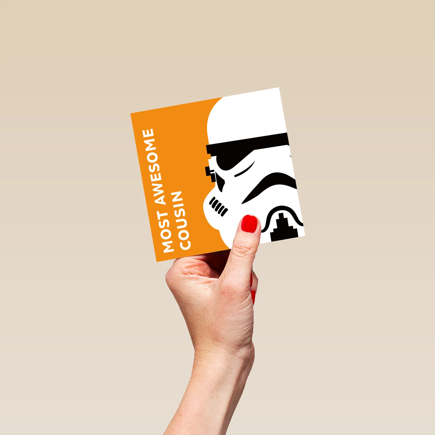 Personalised & Editable Star Wars™ Stormtrooper Cousin Birthday Card - Image 4