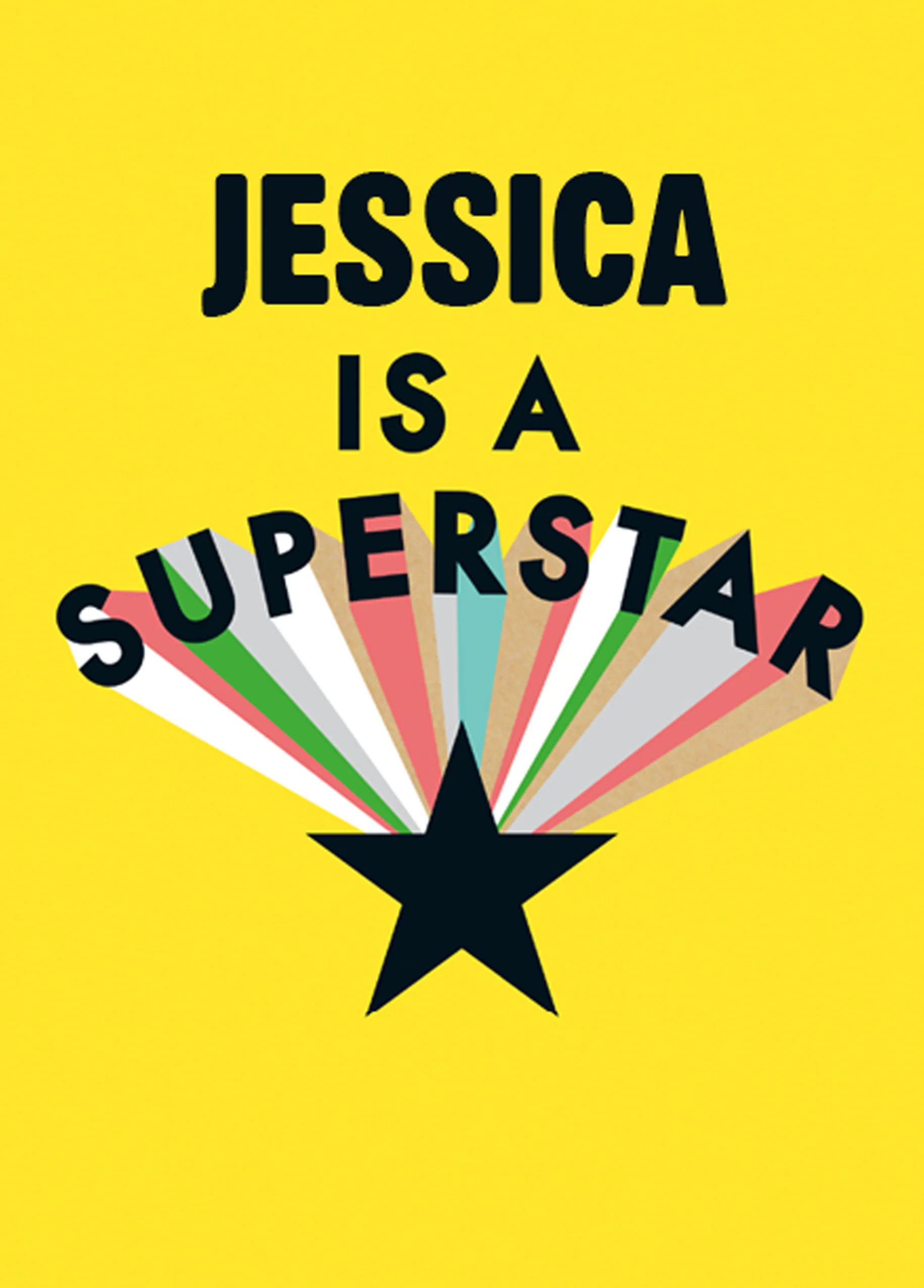 Personalised Editable Superstar Congratulations Card