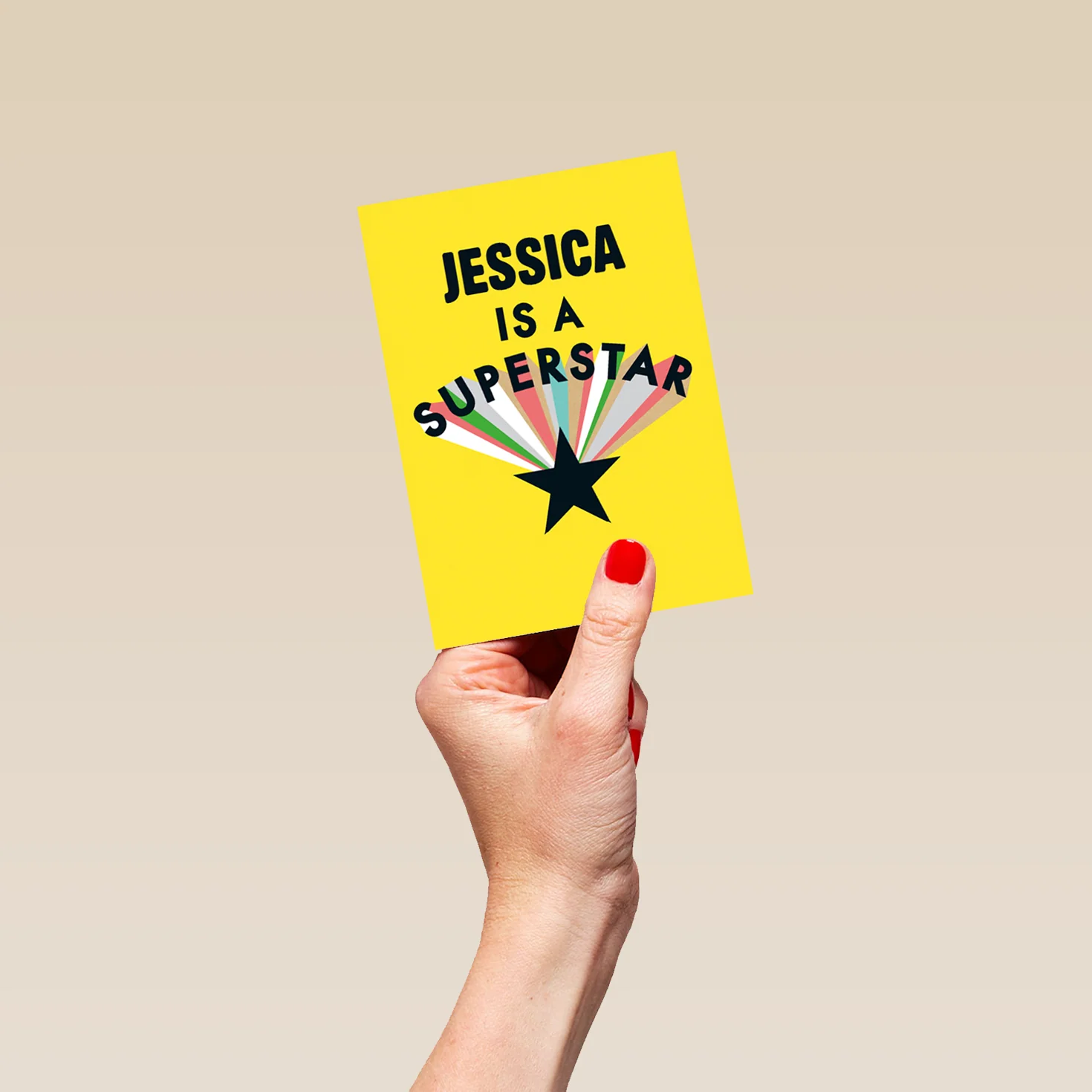 Personalised Editable Superstar Congratulations Card - Image 4