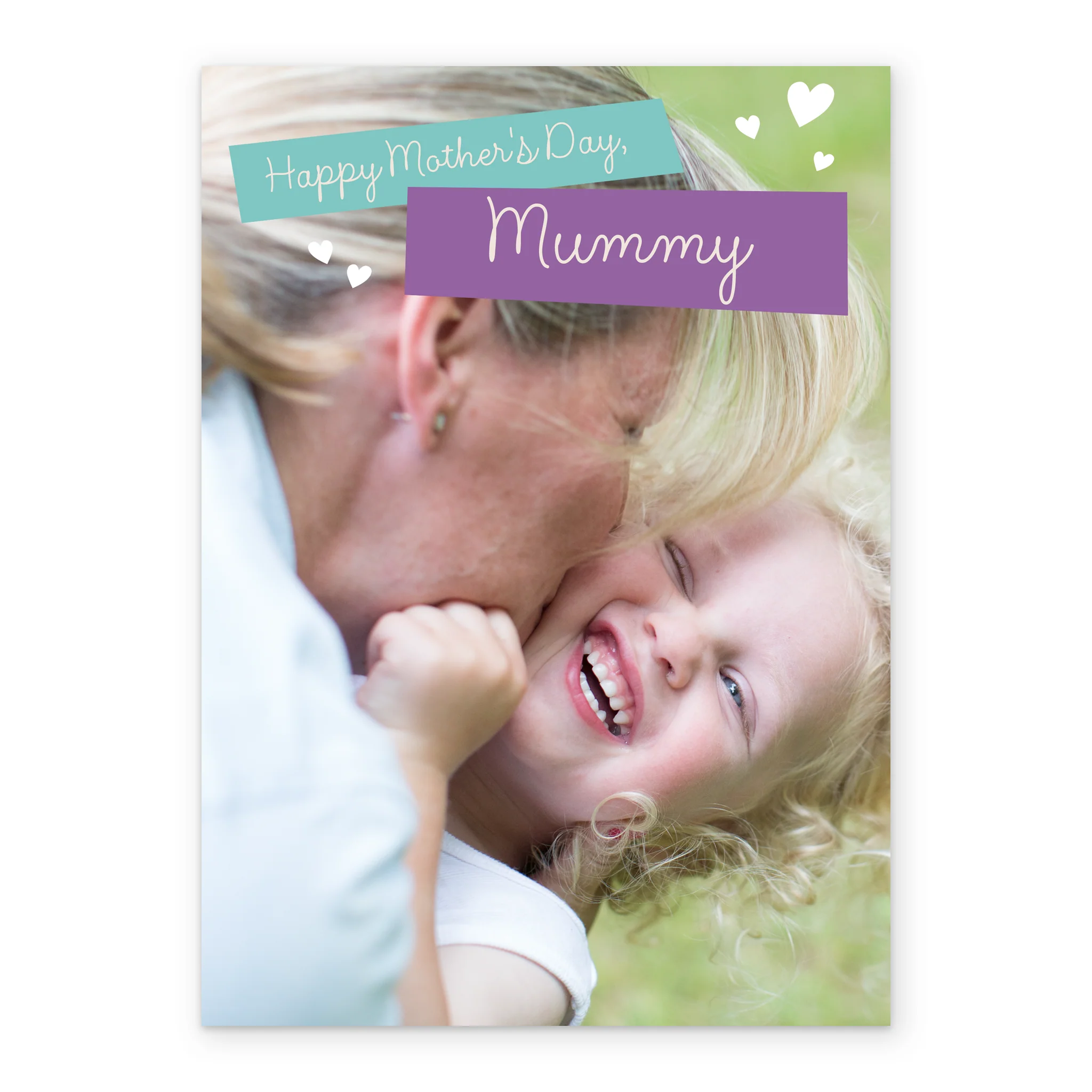 Personalised Editable Text Mother's Day Photo Upload Card - Image 2