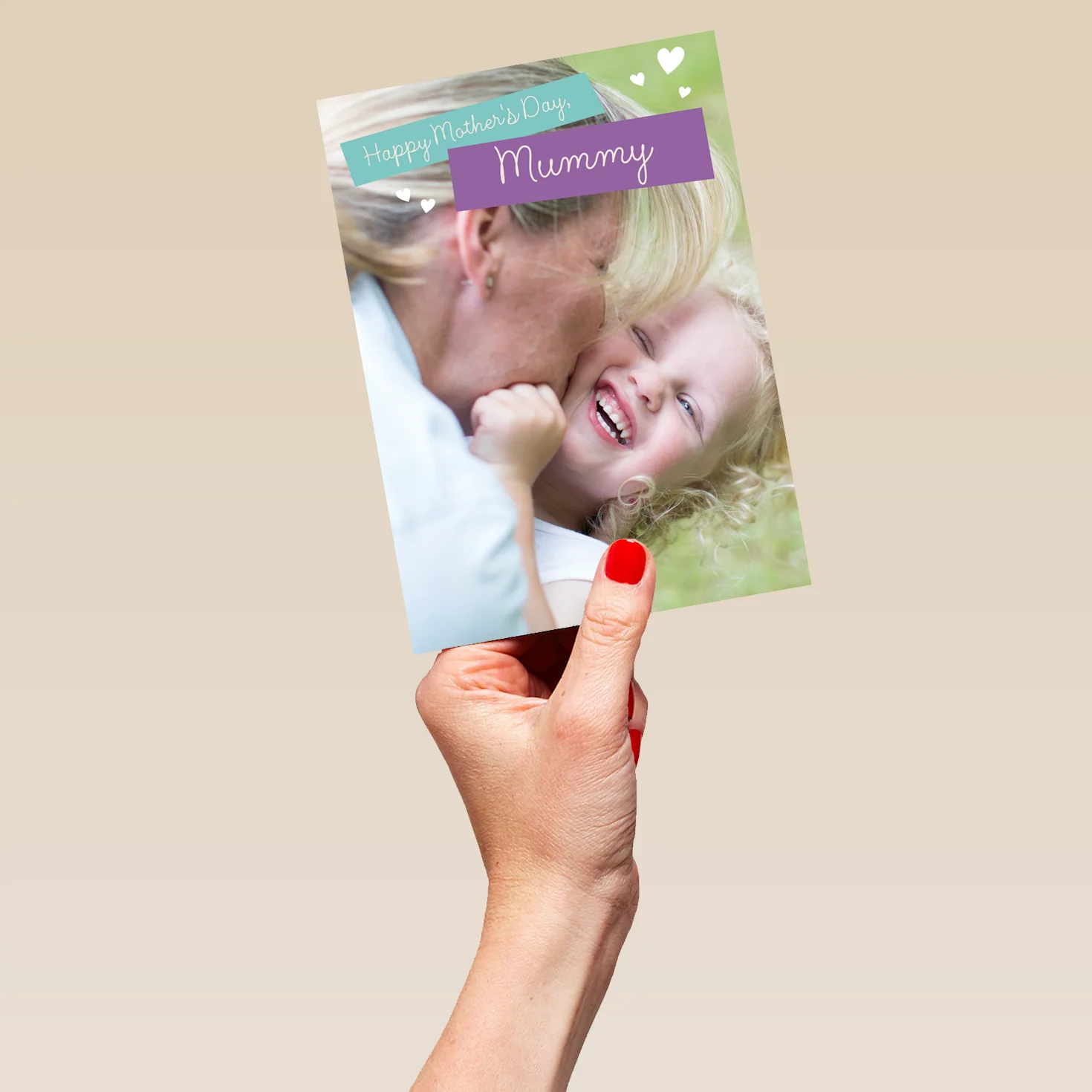 Personalised Editable Text Mother's Day Photo Upload Card - Image 5