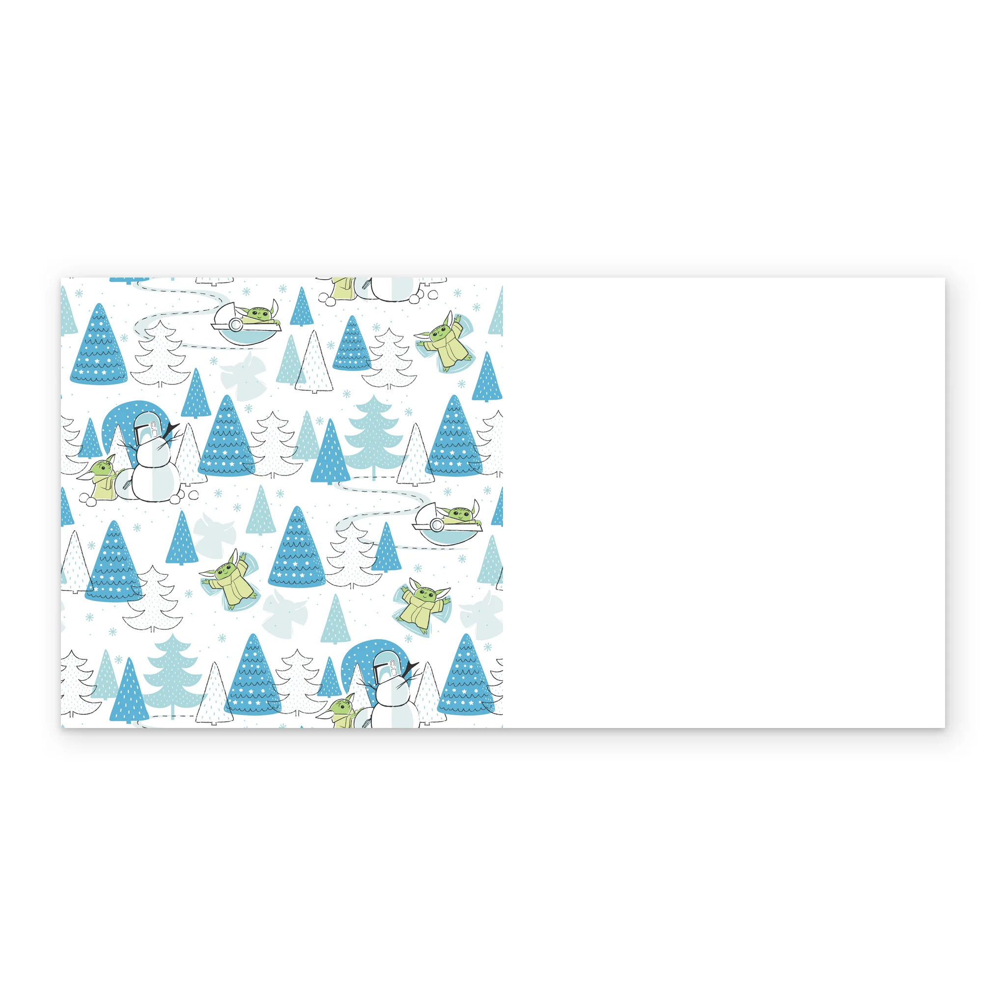 Personalised Editable The Mandalorian™ Grogu™ & Snowman Christmas Card - Image 3