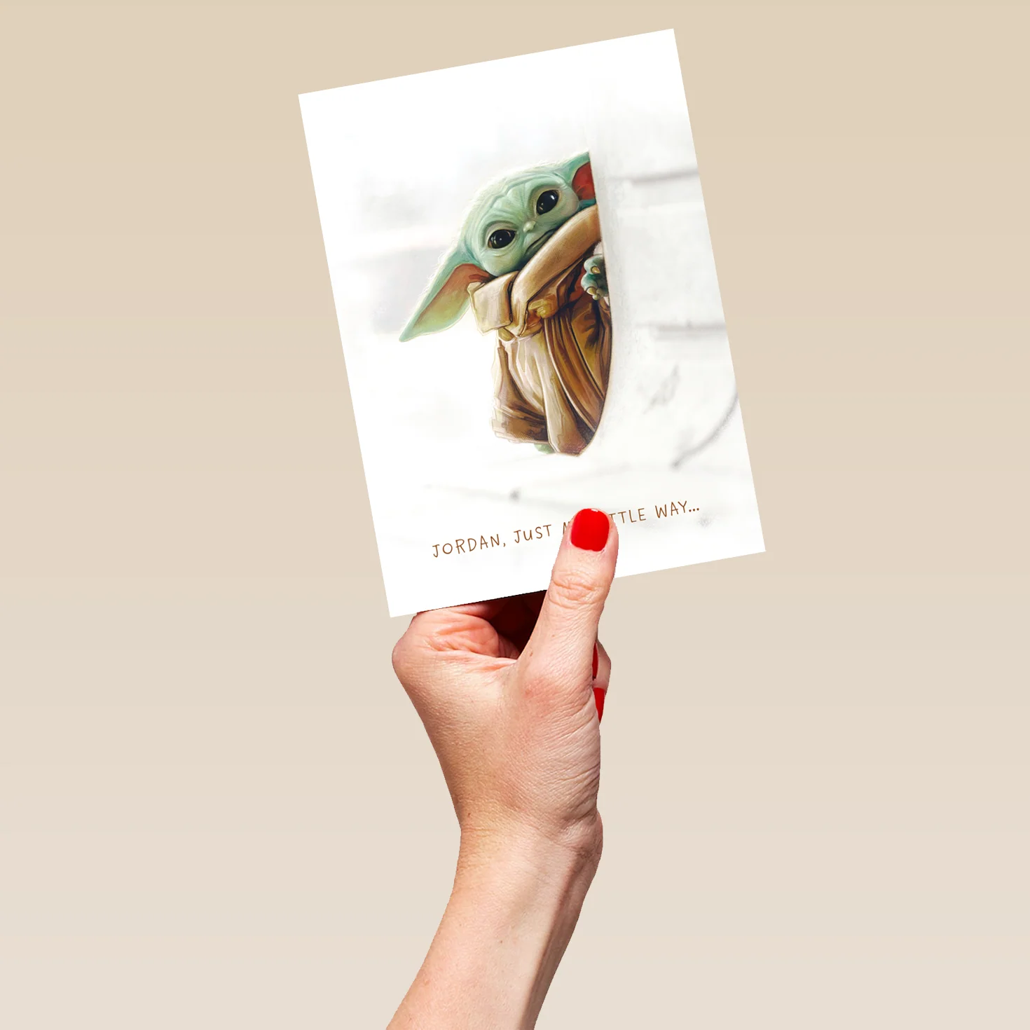 Personalised Editable The Mandalorian™ Just to Say Card - Image 5