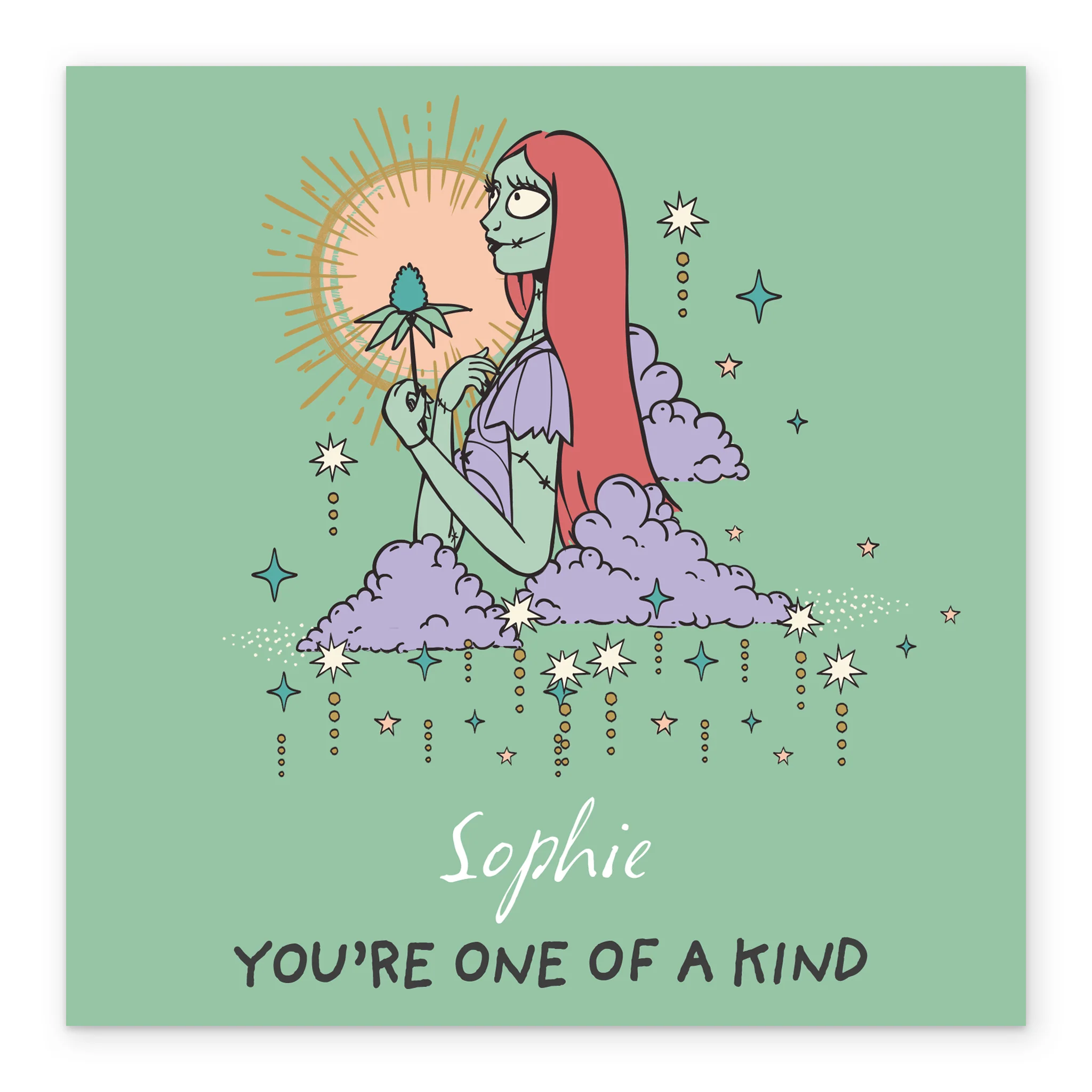 Personalised & Editable The Nightmare Before Christmas Sally Card - Image 2