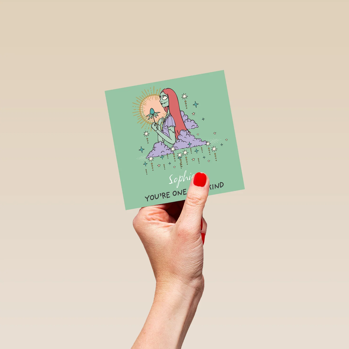 Personalised & Editable The Nightmare Before Christmas Sally Card - Image 4