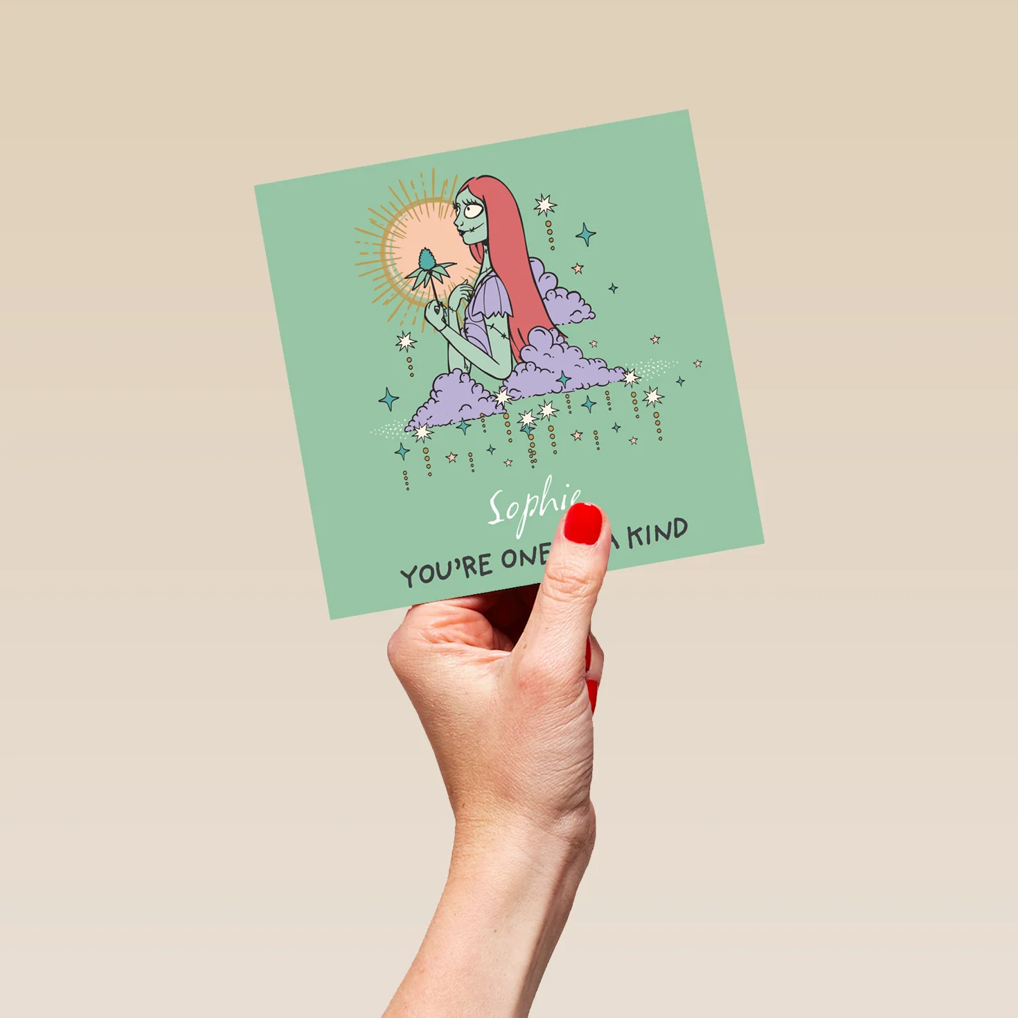 Personalised & Editable The Nightmare Before Christmas Sally Card - Image 5