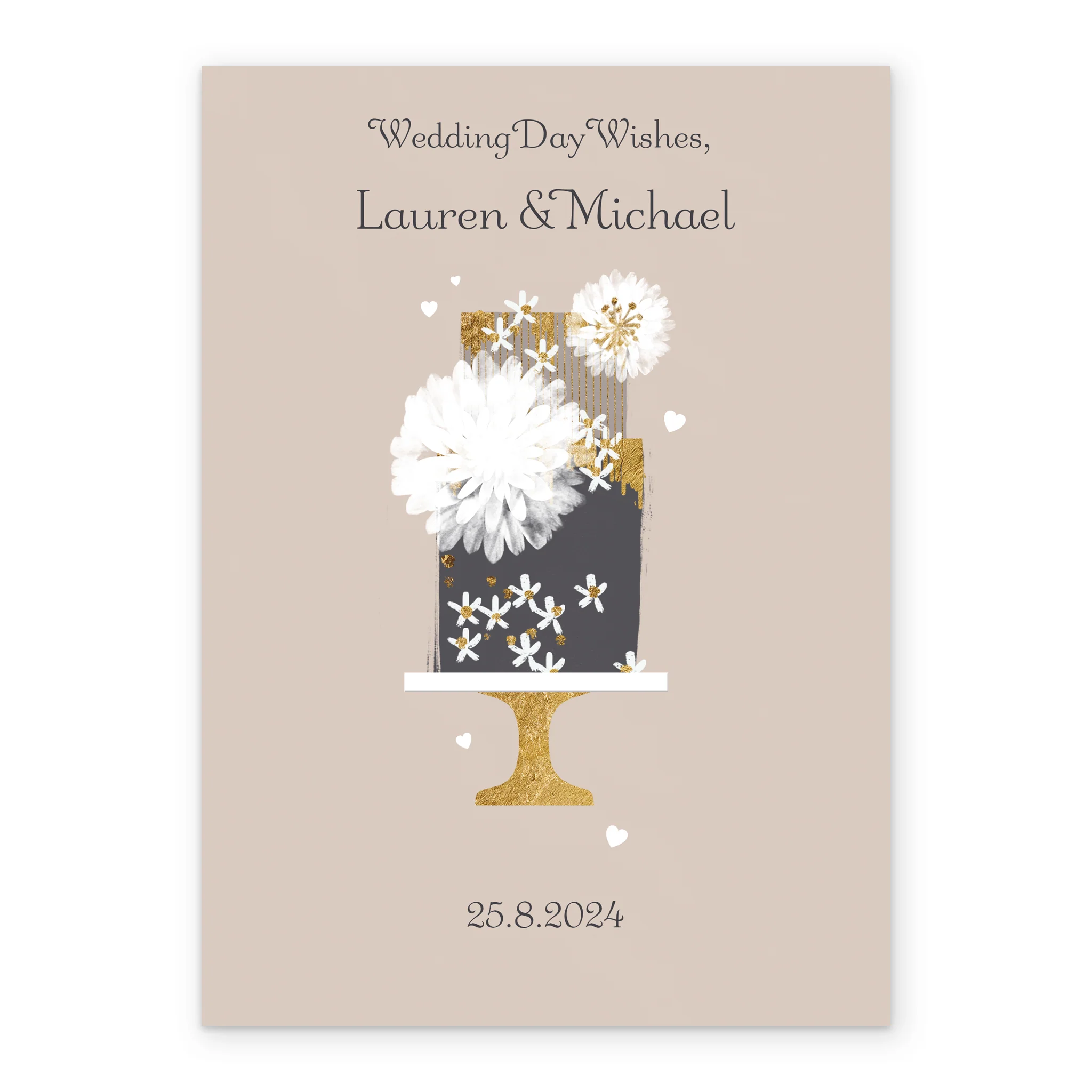 Personalised & Editable Tiered Cake Wedding Card - Image 2