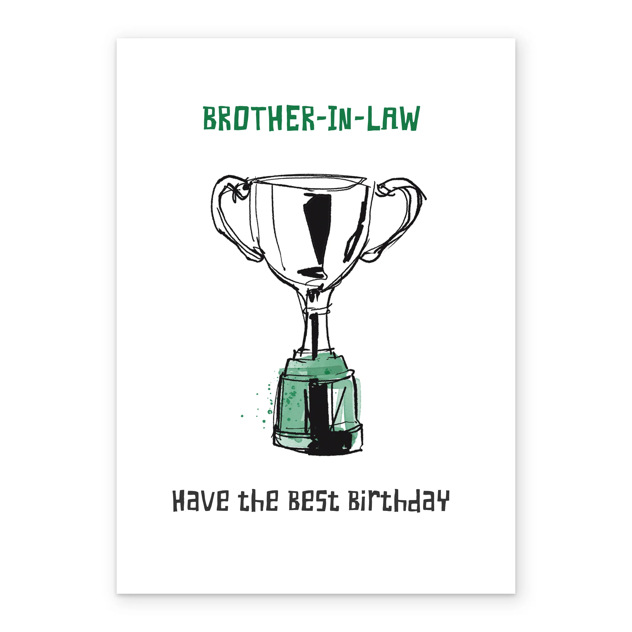 Personalised & Editable Trophy Brother-In-Law Birthday Card - Image 2