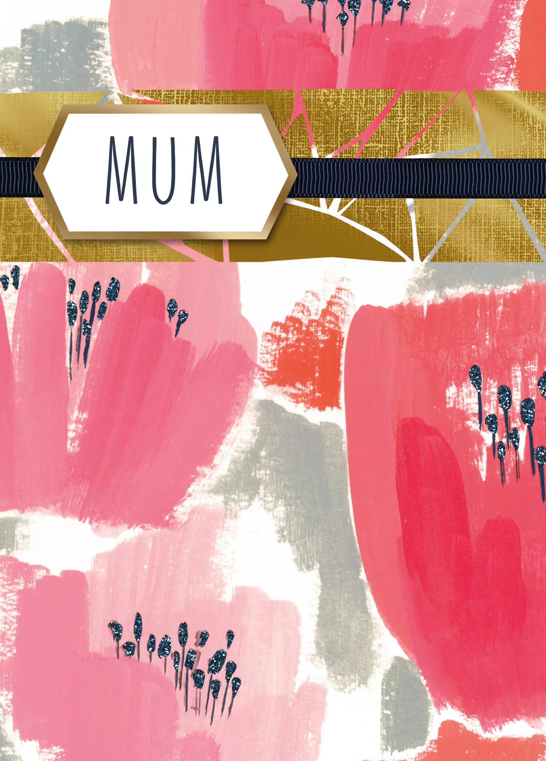 Personalised Editable Watercolour Tulips Mother's Day Card