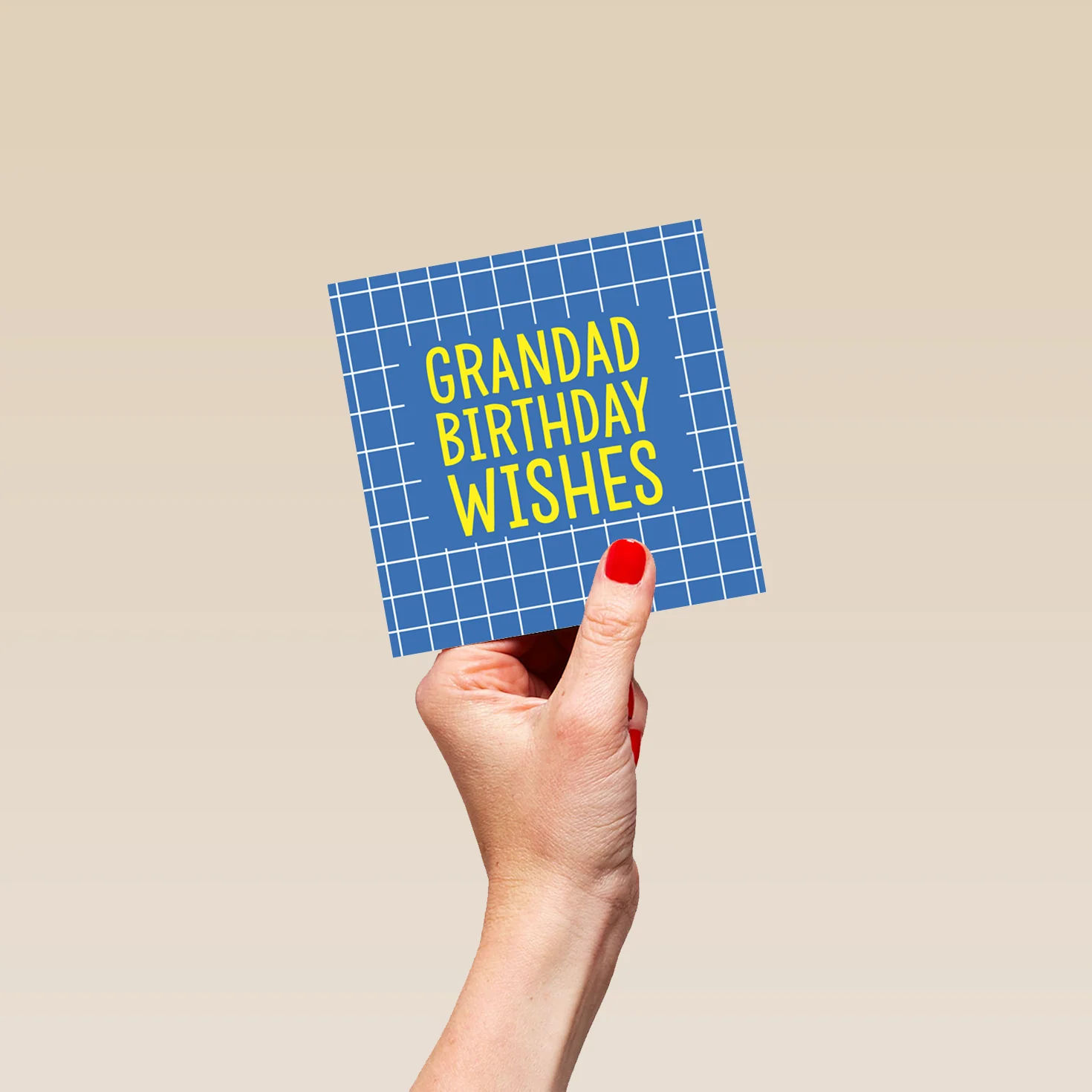 Personalised & Editable White Lines Birthday Card - Image 4