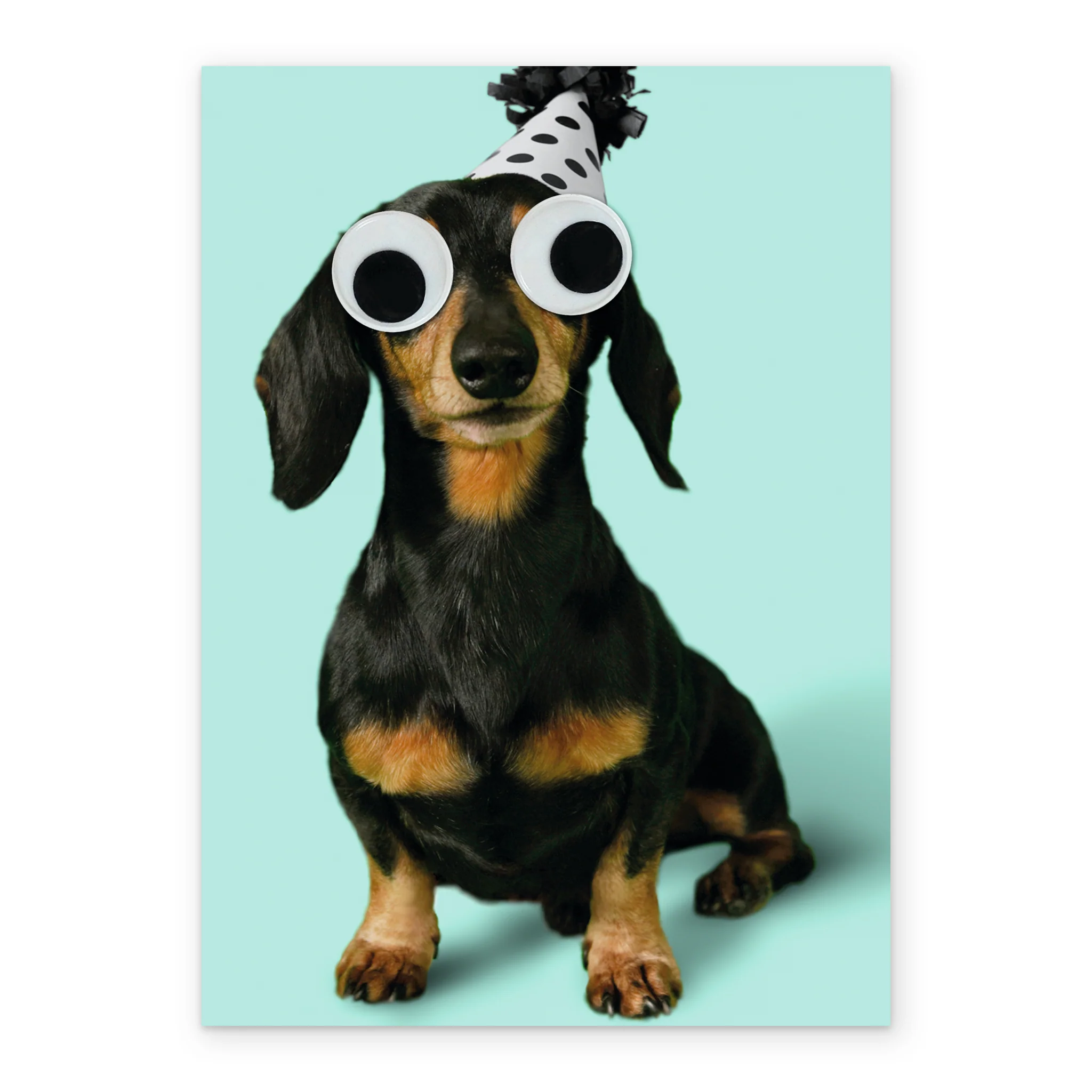 Personalised Editable Wiener Dog Photo Birthday Card - Image 2