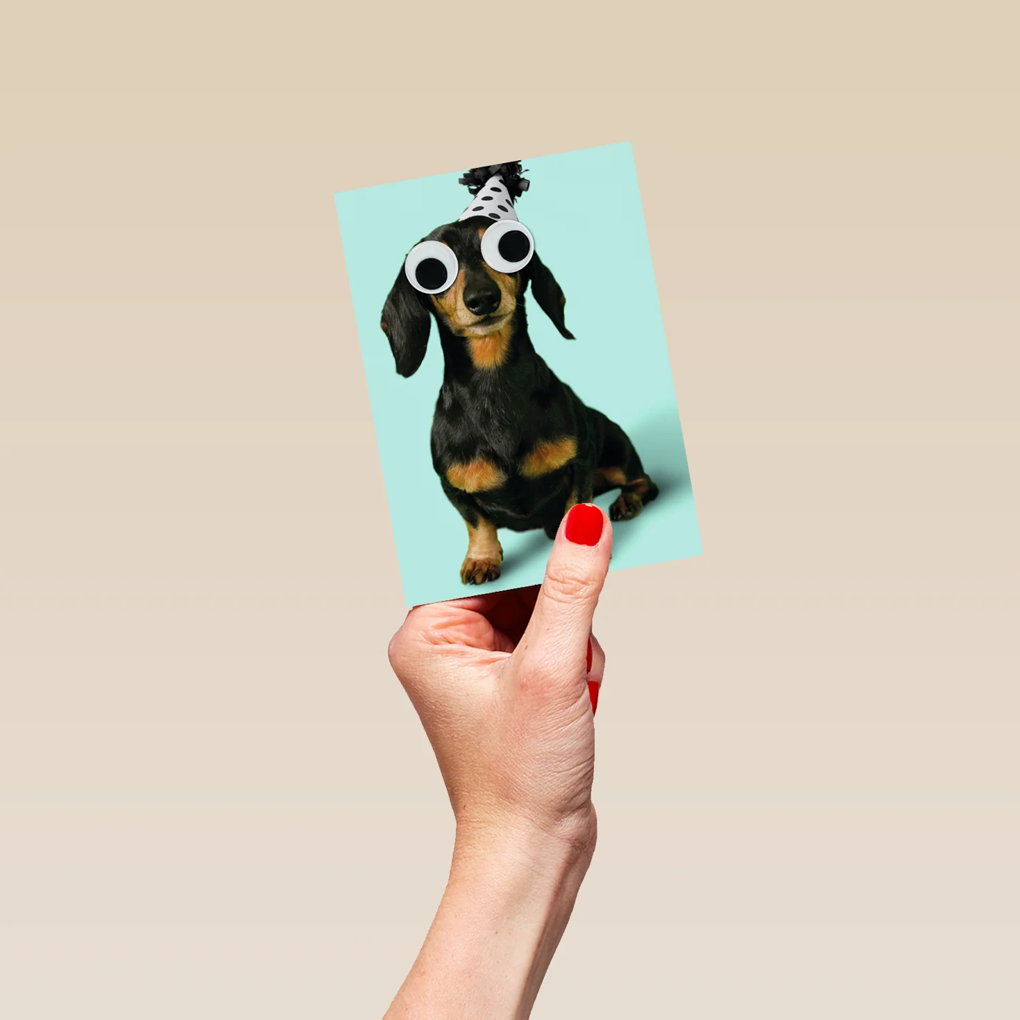 Personalised Editable Wiener Dog Photo Birthday Card - Image 4