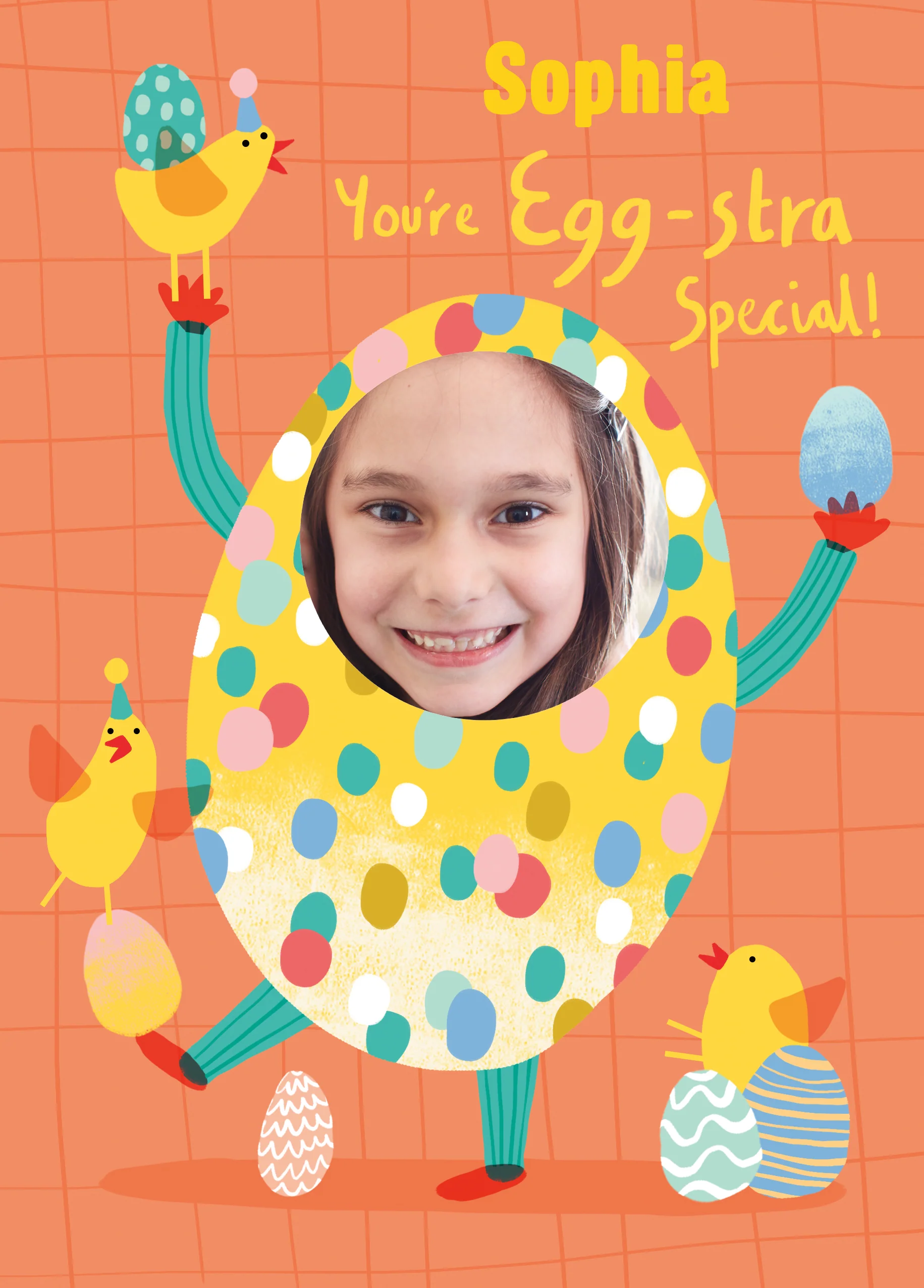 Personalised Egg-stra Special Photo Upload Easter Card for Kids