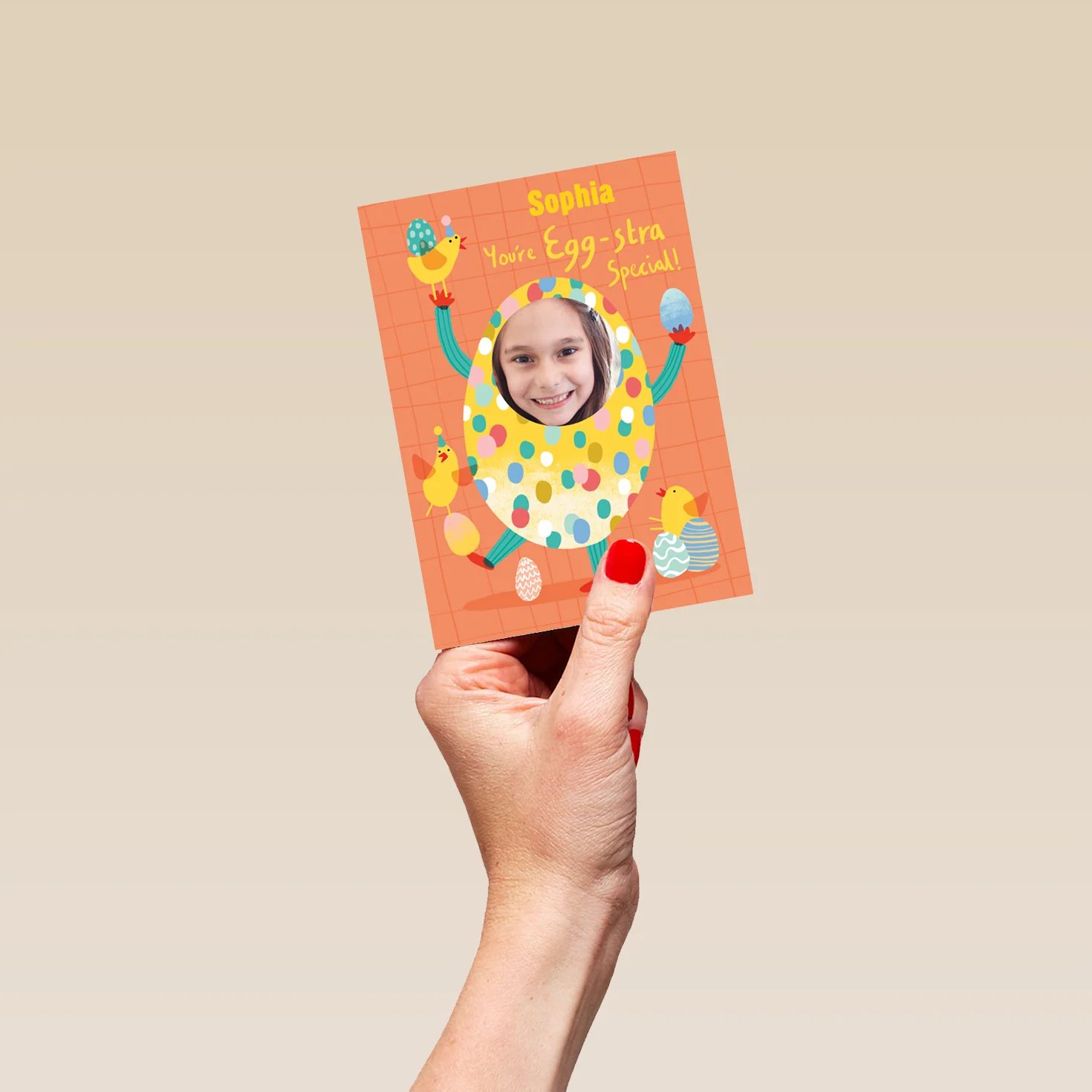 Personalised Egg-stra Special Photo Upload Easter Card for Kids - Image 4