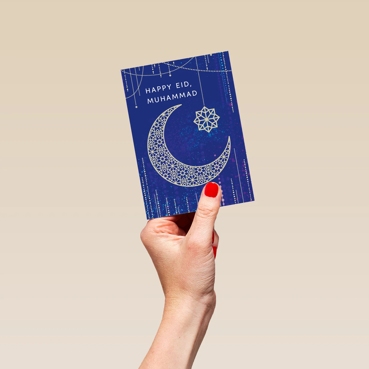 Personalised Eid Decorations Greetings Card - Image 4