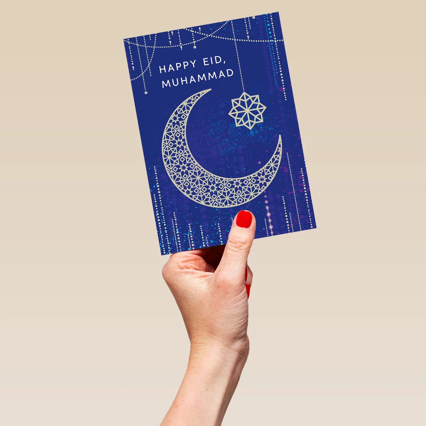 Personalised Eid Decorations Greetings Card - Image 5