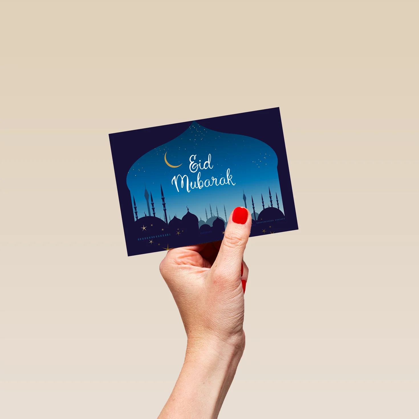 Personalised Eid 'Skyline Silhouette' Celebration Card - Image 4