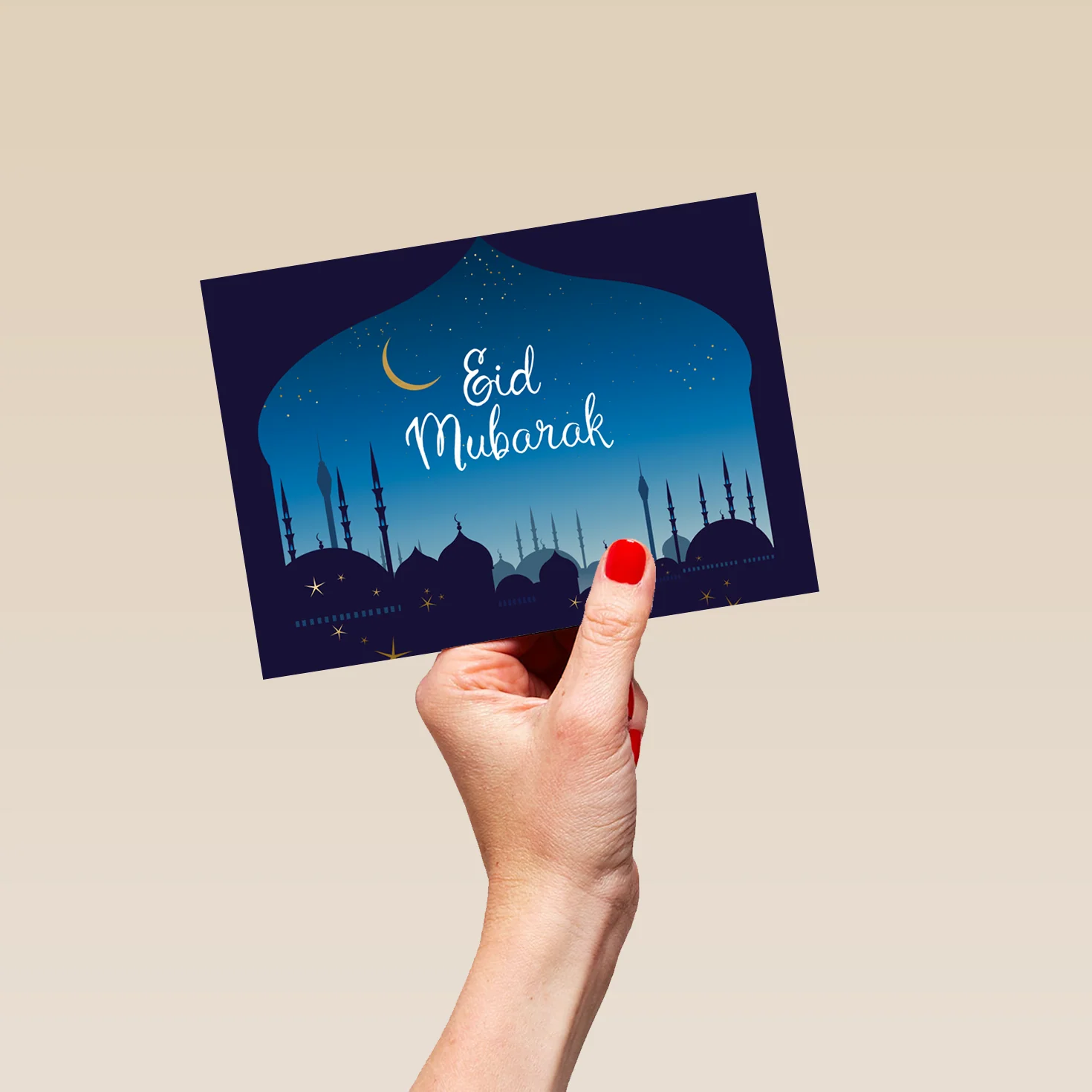 Personalised Eid 'Skyline Silhouette' Celebration Card - Image 5