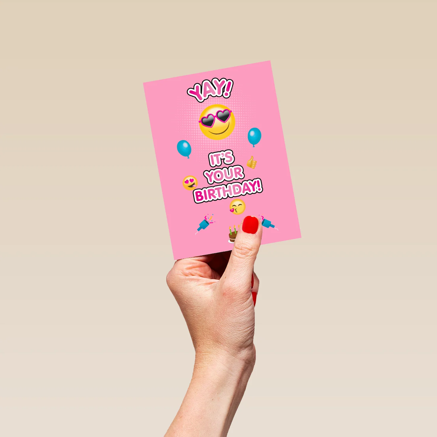 Personalised Emoji Birthday Card For Her - Image 4