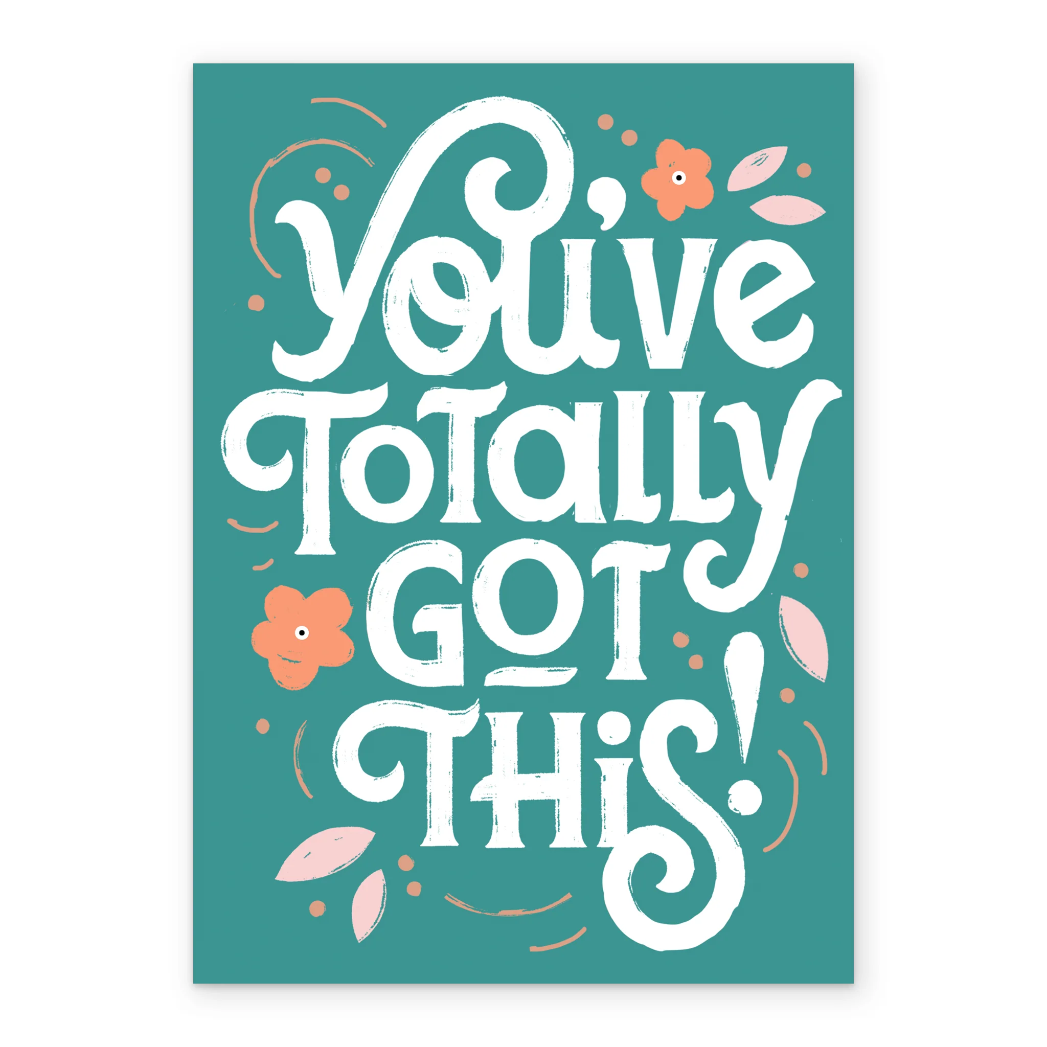 Personalised Encouragement Floral Word Art Mother's Day Card - Image 2
