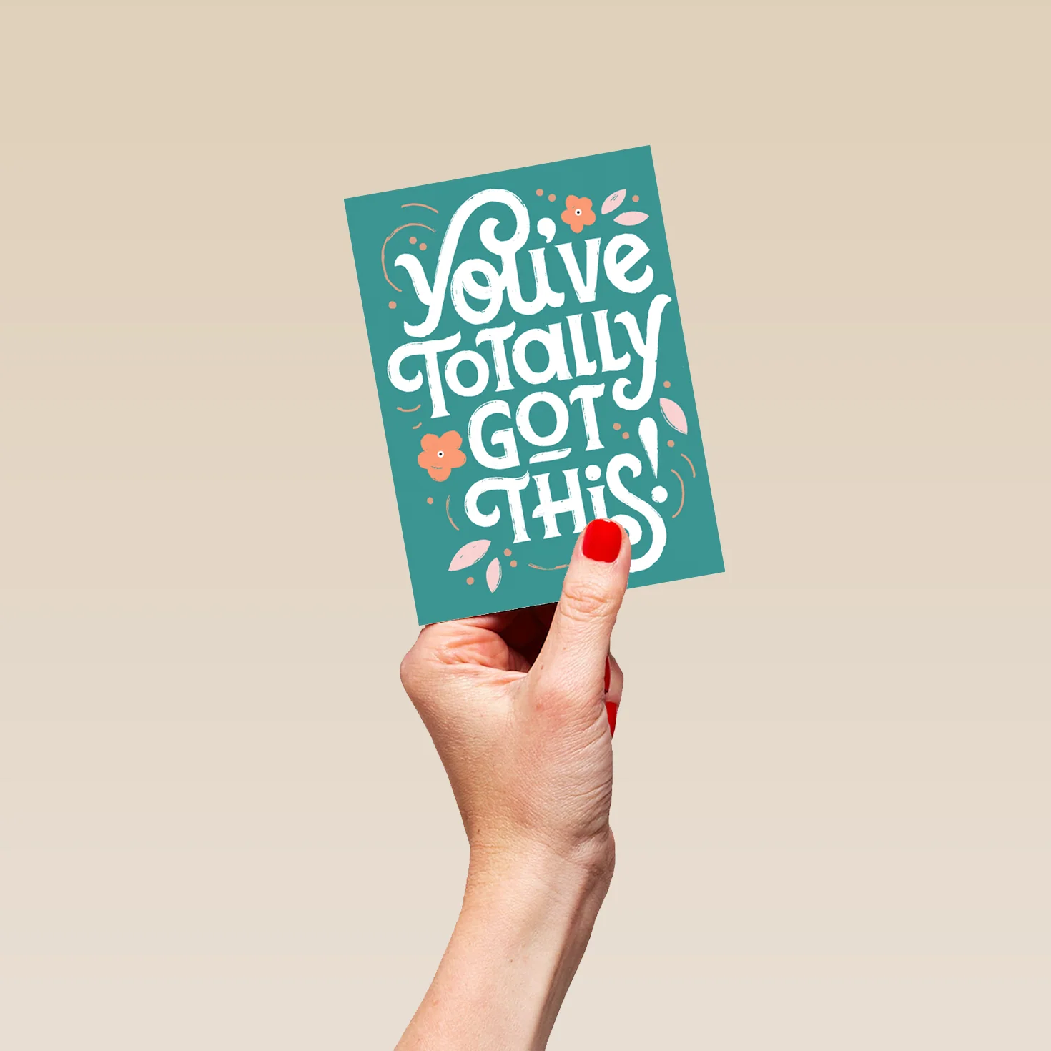 Personalised Encouragement Floral Word Art Mother's Day Card - Image 4
