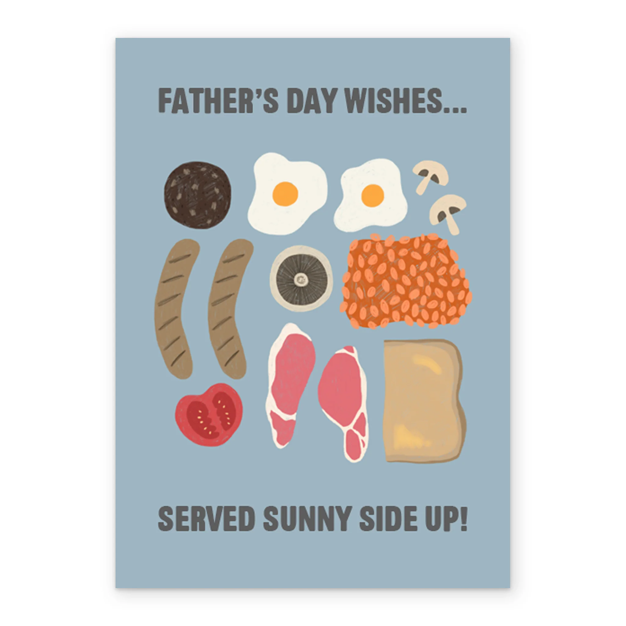 Personalised English Breakfast Father's Day Card - Image 2