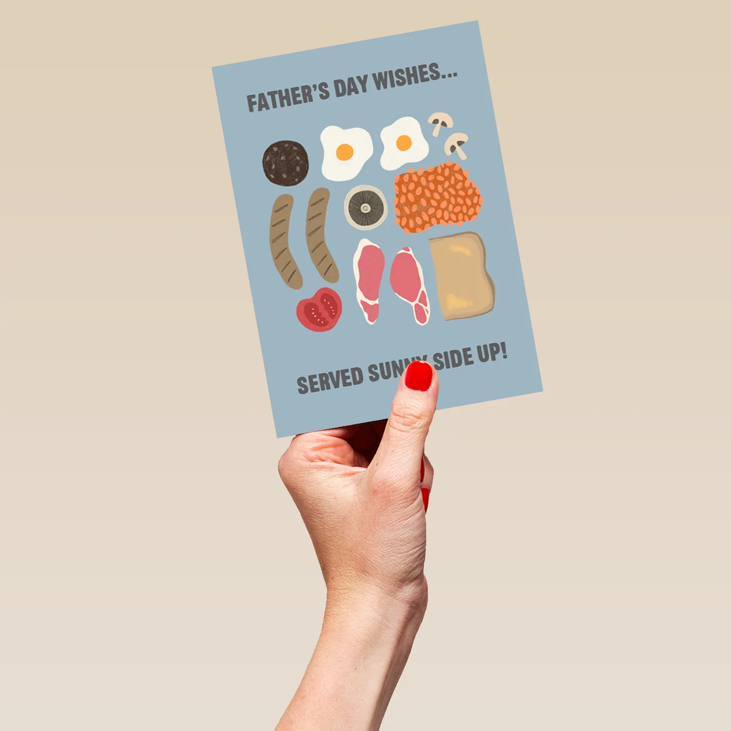 Personalised English Breakfast Father's Day Card - Image 5