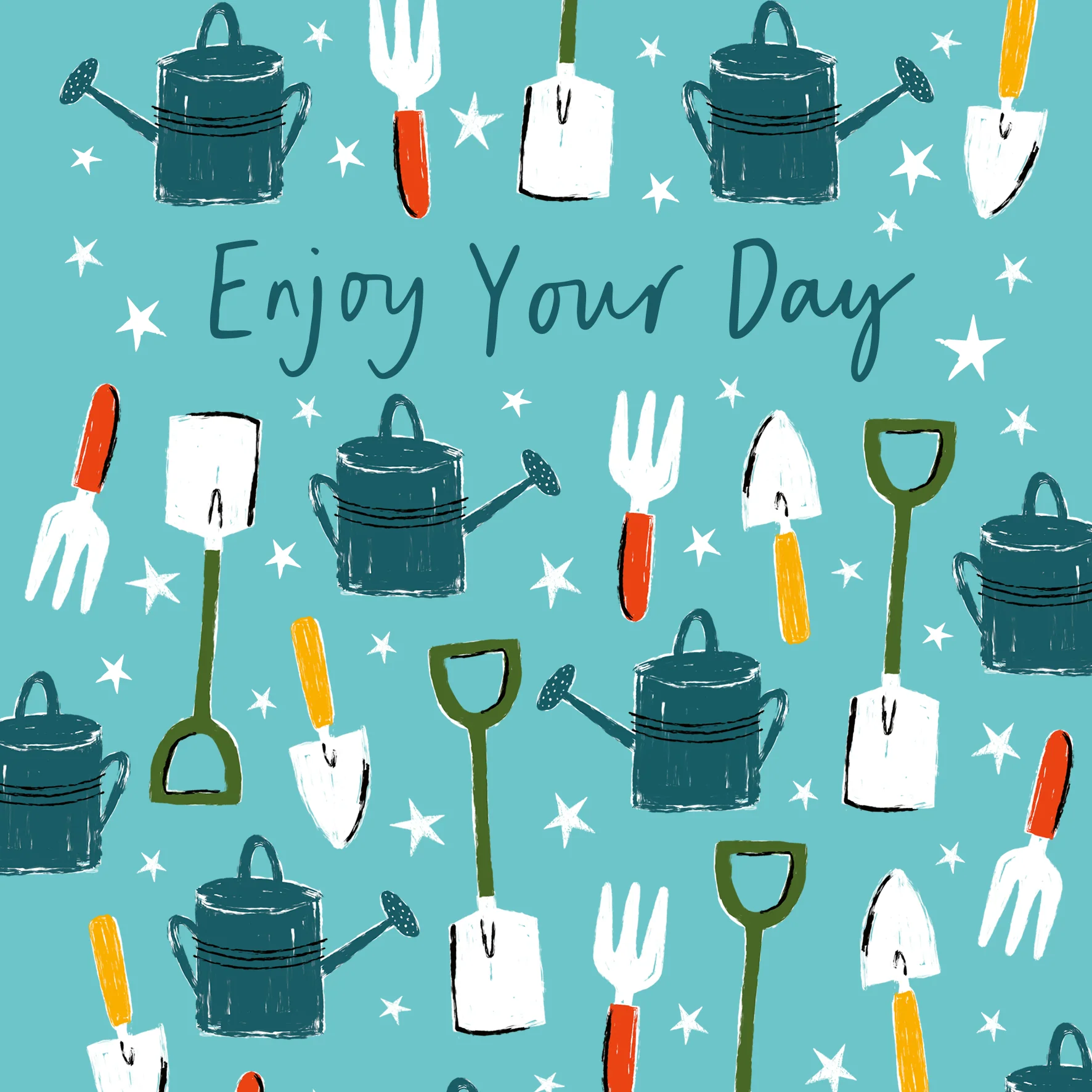 Personalised 'Enjoy Your Day' Gardening Themed Father's Day Card