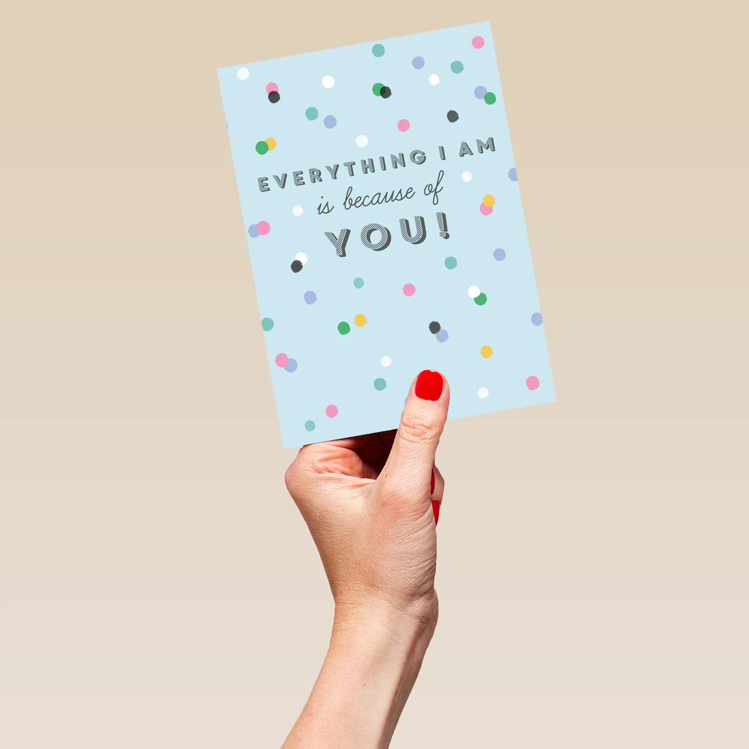Personalised Everything I Am Is Because Of You Mother's Day Card - Image 5