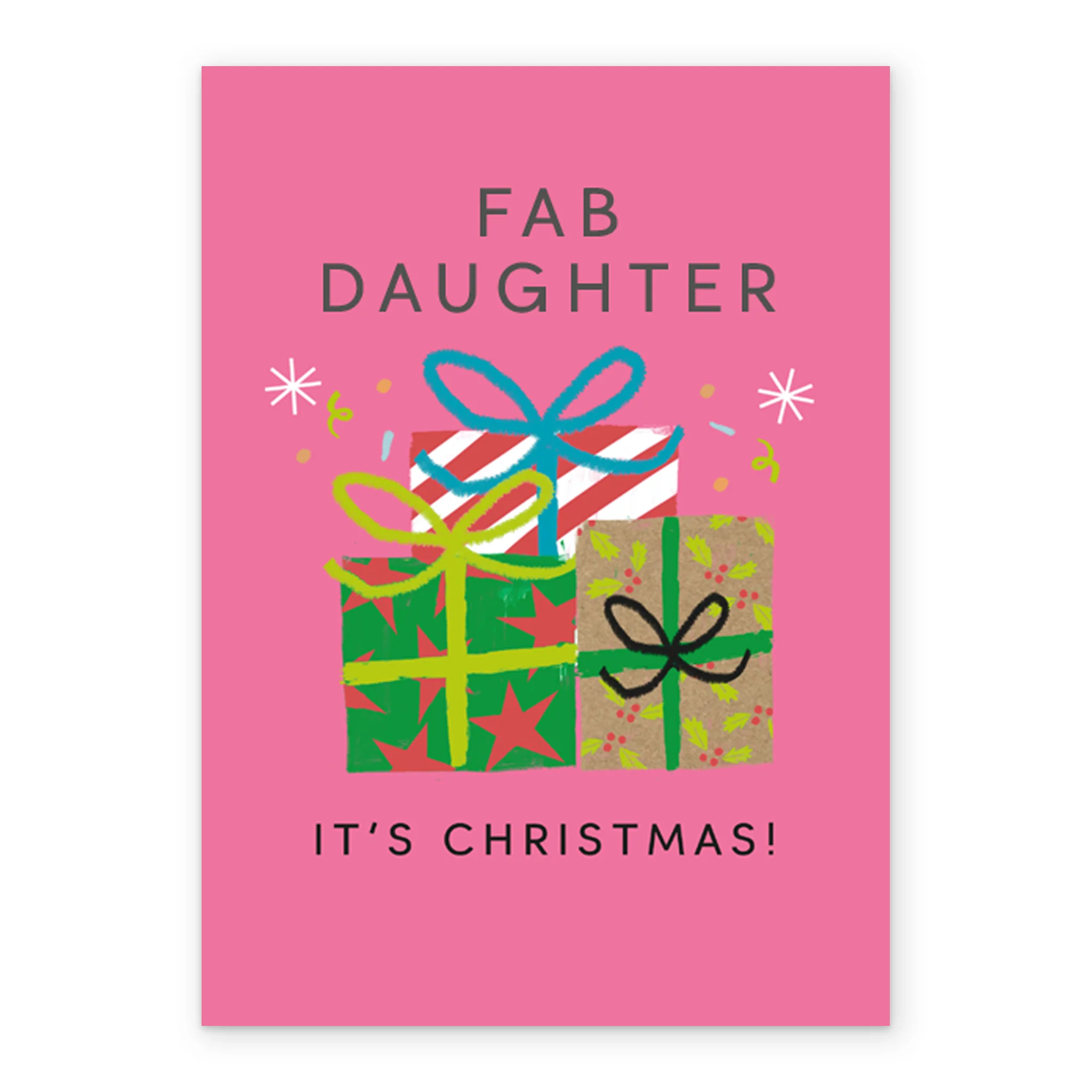 Personalised Fab Daughter Gifts Christmas Card - Image 2
