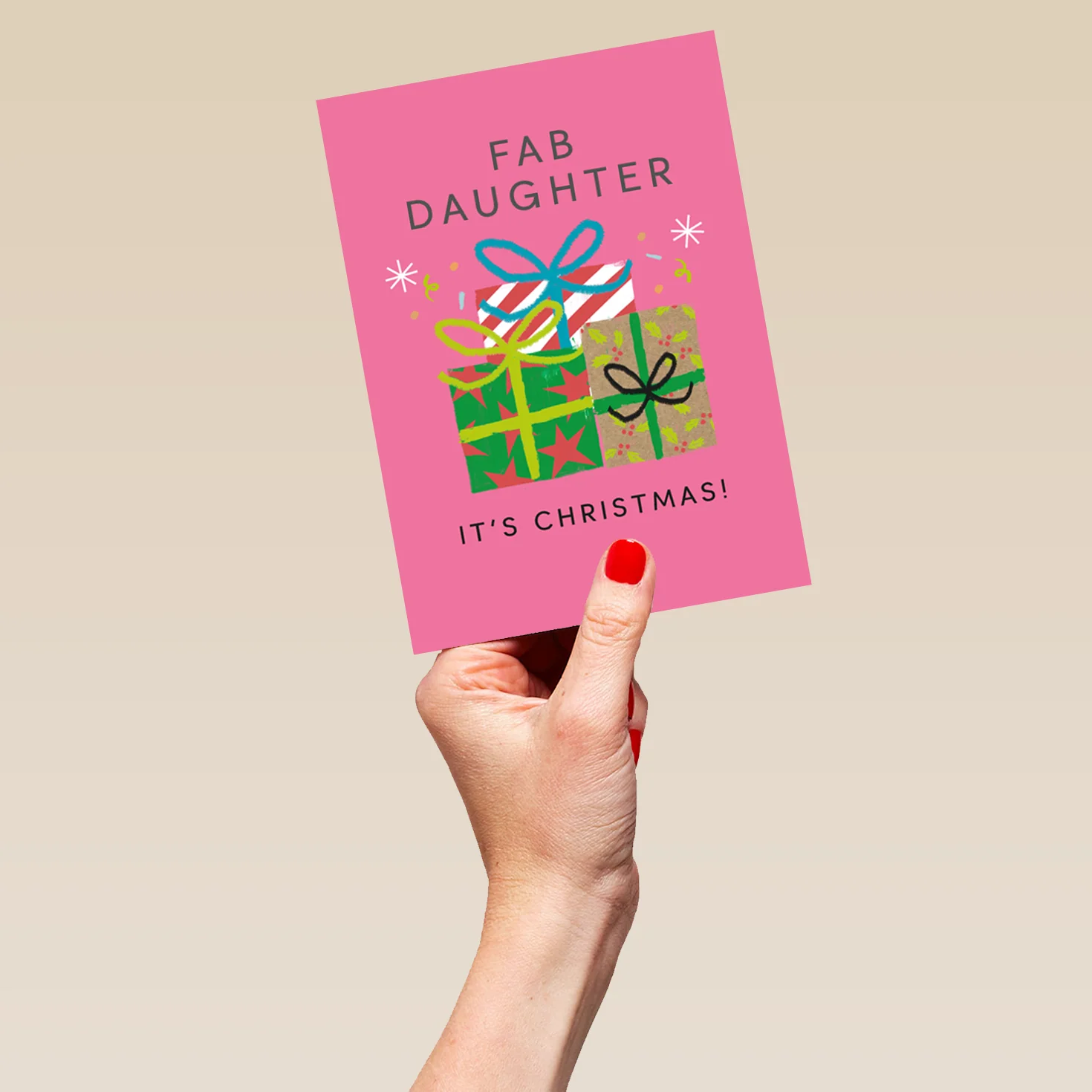 Personalised Fab Daughter Gifts Christmas Card - Image 5