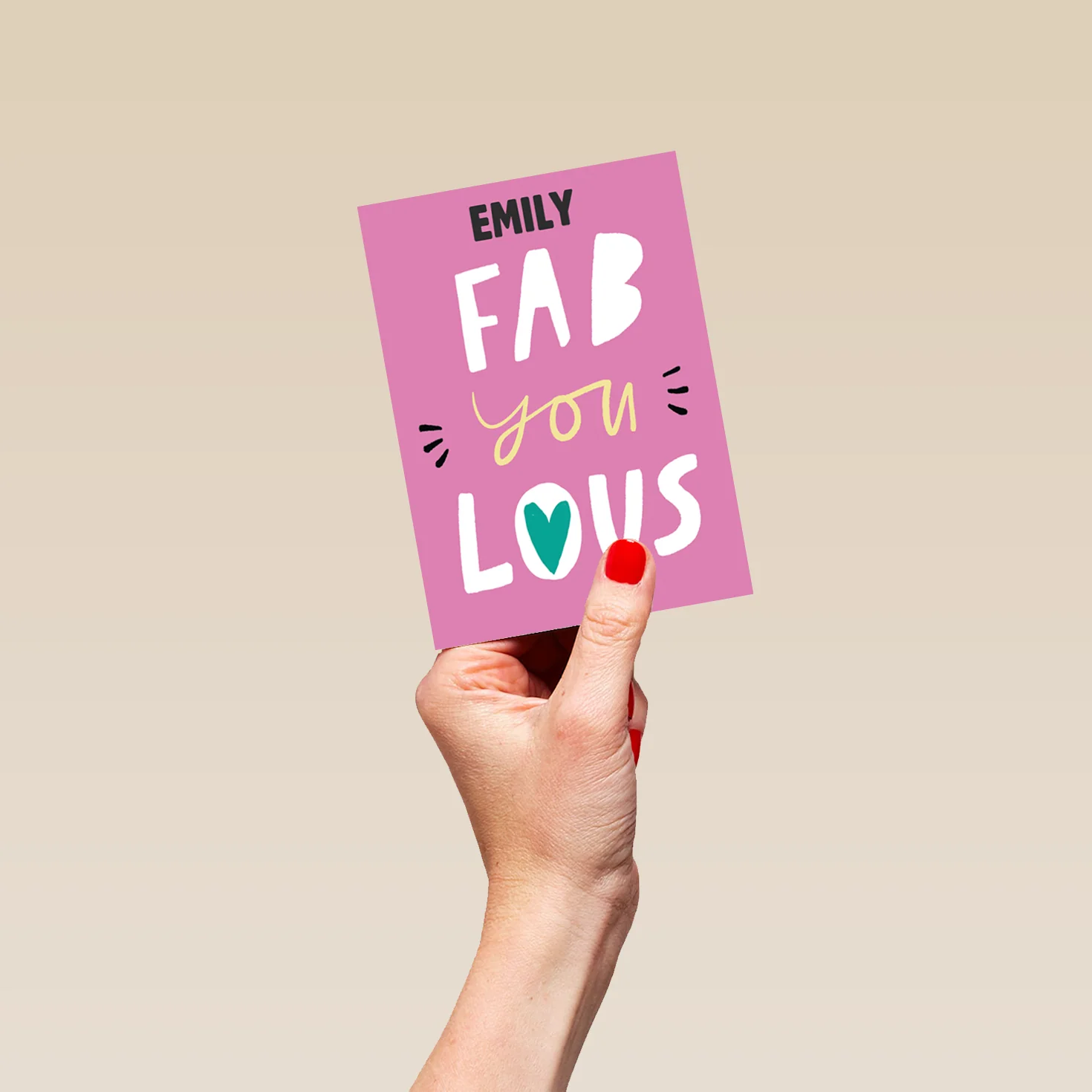 Personalised Fab You Lous Kids Card - Image 4