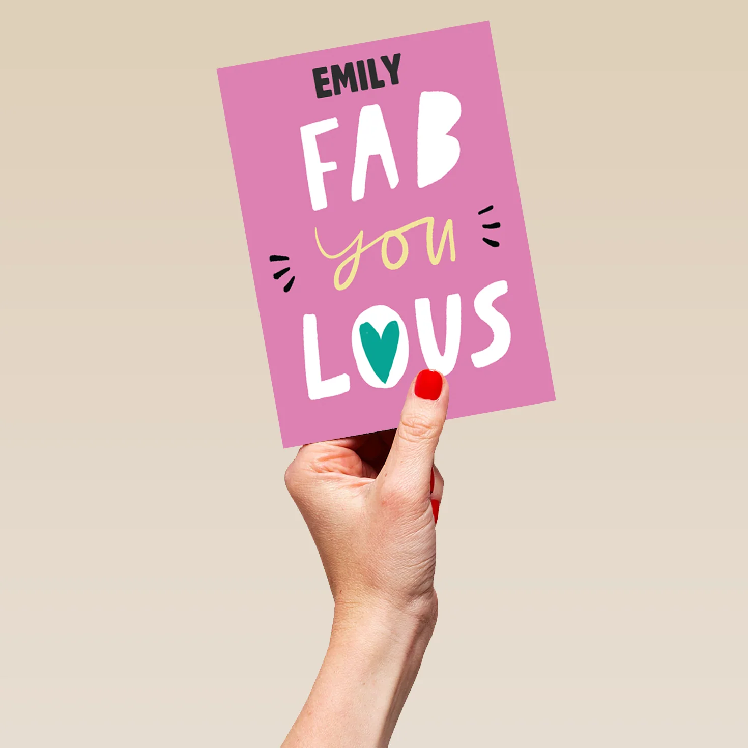 Personalised Fab You Lous Kids Card - Image 5