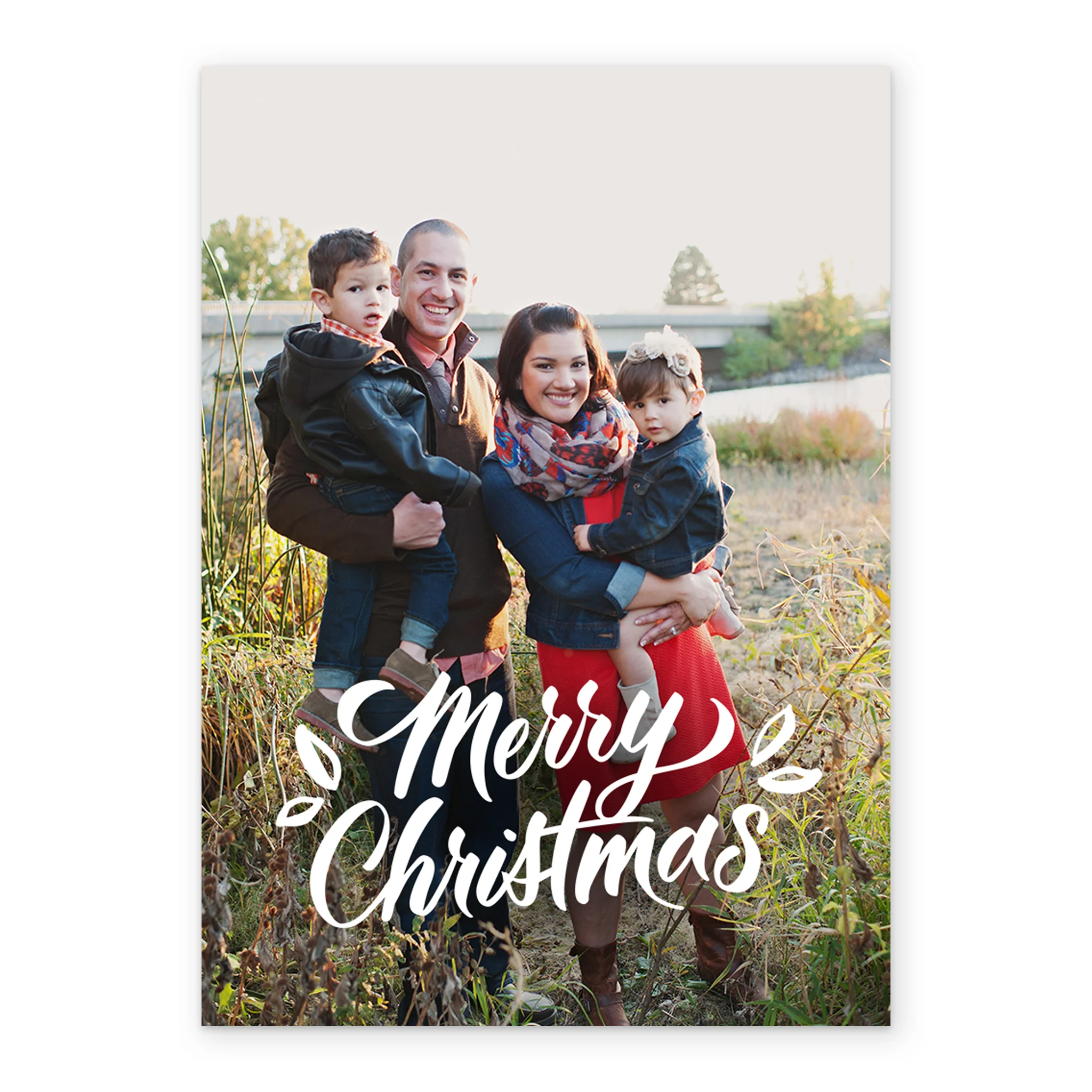 Personalised Family Merry Christmas Photo Upload Card - Image 2