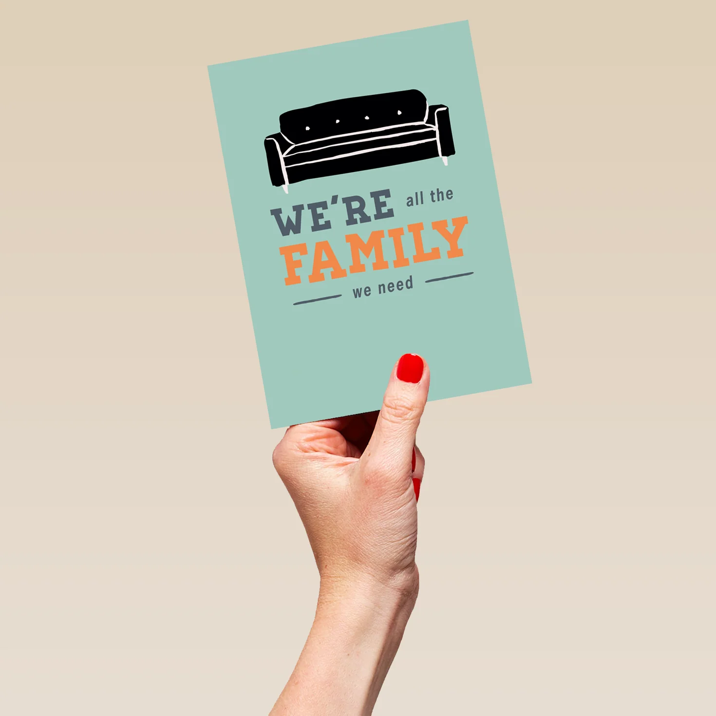 Personalised Family Sofa Design Father's Day Card - Image 5
