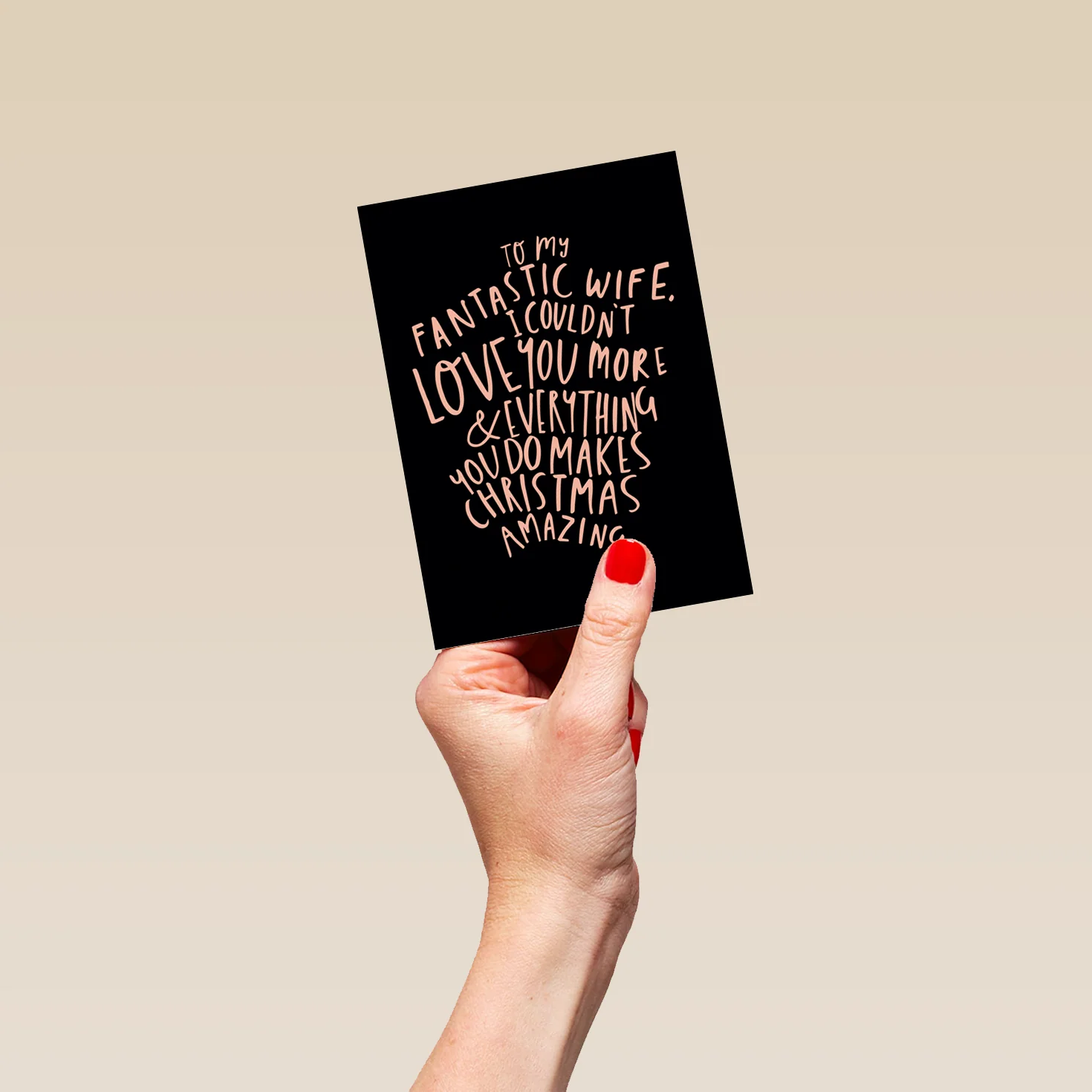 Personalised Fantastic Wife Couldn't Love You More Christmas Card - Image 4